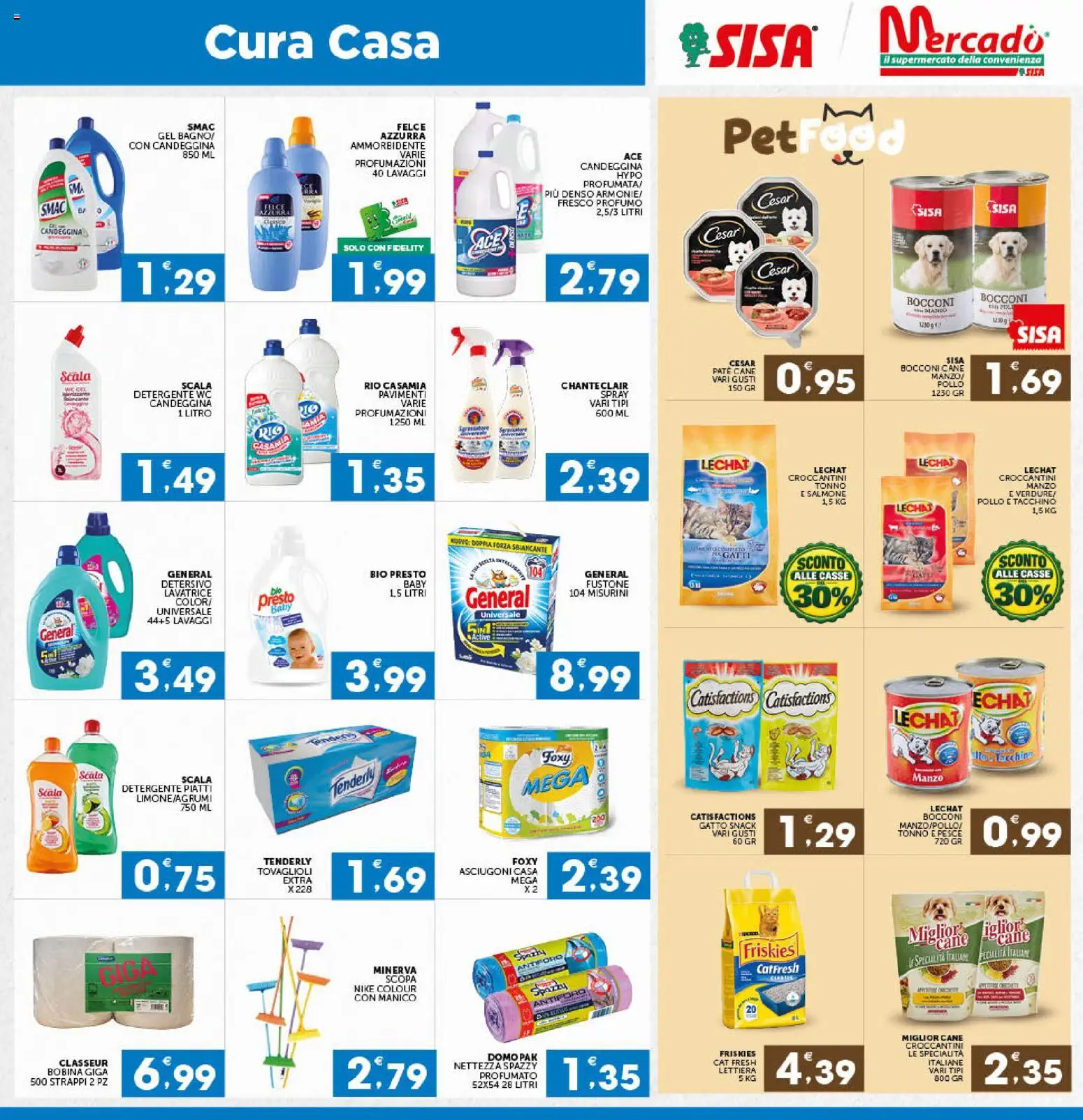 Volantino SISA del 29/10/2026 | Pagina: 21 | Prodotti: Ammorbidente, Detergente, Sale, Scopa