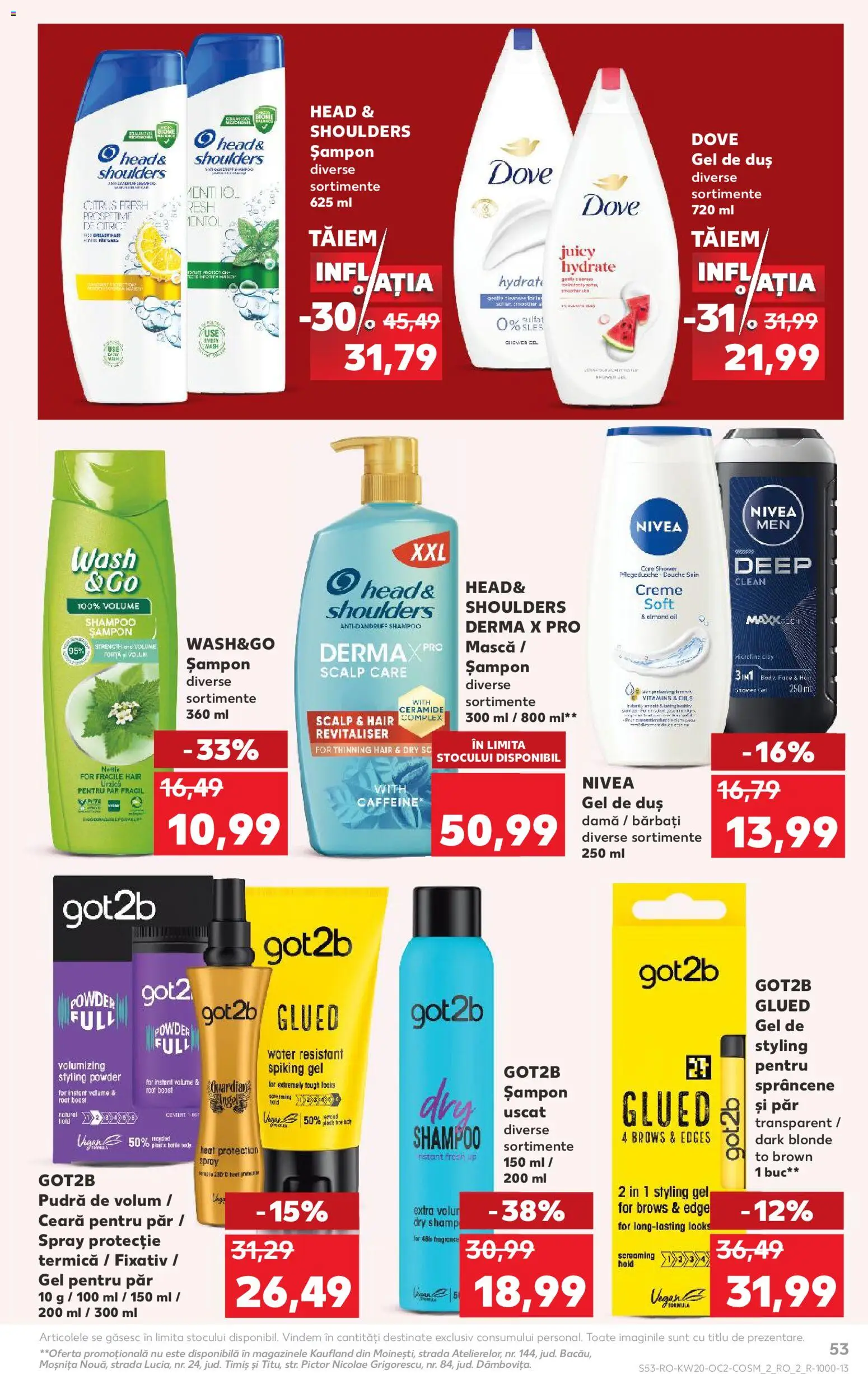 Kaufland RO akciós ujság - amely érvényes a következő dátumtól: 13.05.2026 | Oldal: 53 | Termékek: Torta, Sampon, Vegán