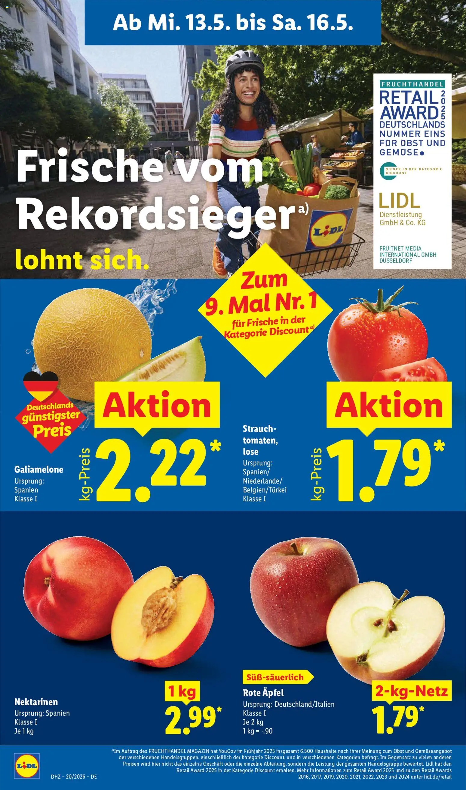Lidl Prospekt – gültig ab 11.05.2026 | Seite: 64 | Produkte: Nektarinen, Äpfel, Gemüse, Obst
