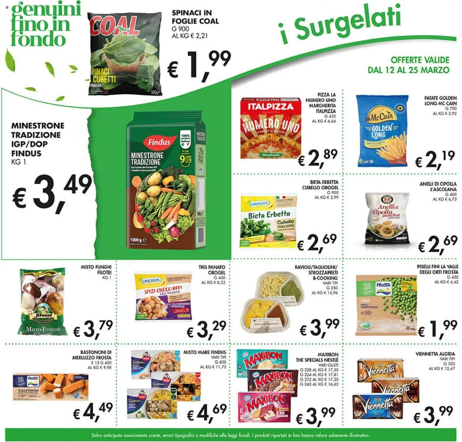 Volantino Coal del 12.03.2026 | Pagina: 11 | Prodotti: Merluzzo, Patate, Spinaci, Piselli