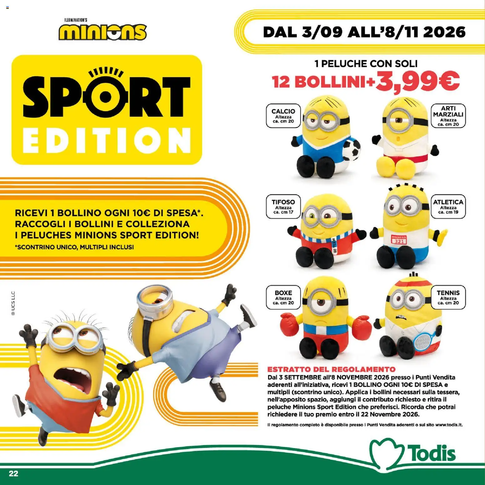 Volantino Todis del 01/10/2026 | Pagina: 22 | Prodotti: Peluche