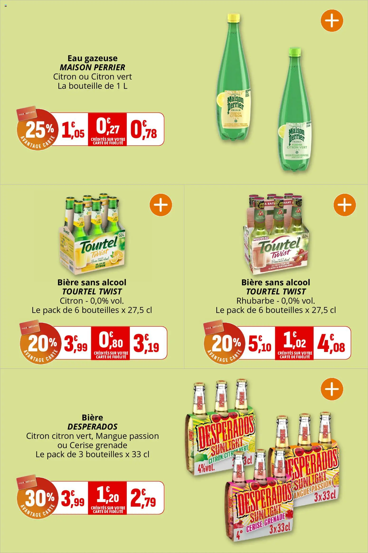 {H1} | Page: 10 | Produits: Citron, Fraise, Mangue, Eau gazeuse