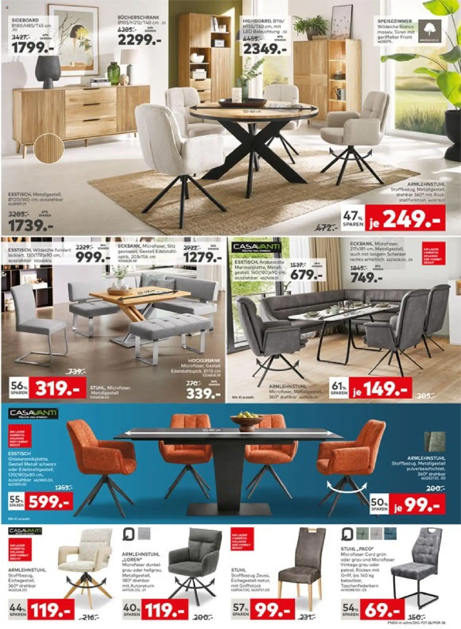 Porta! Prospekt – gültig ab 03.08.2026 | Seite: 5 | Produkte: HIghboard, Eckbank, Stuhl