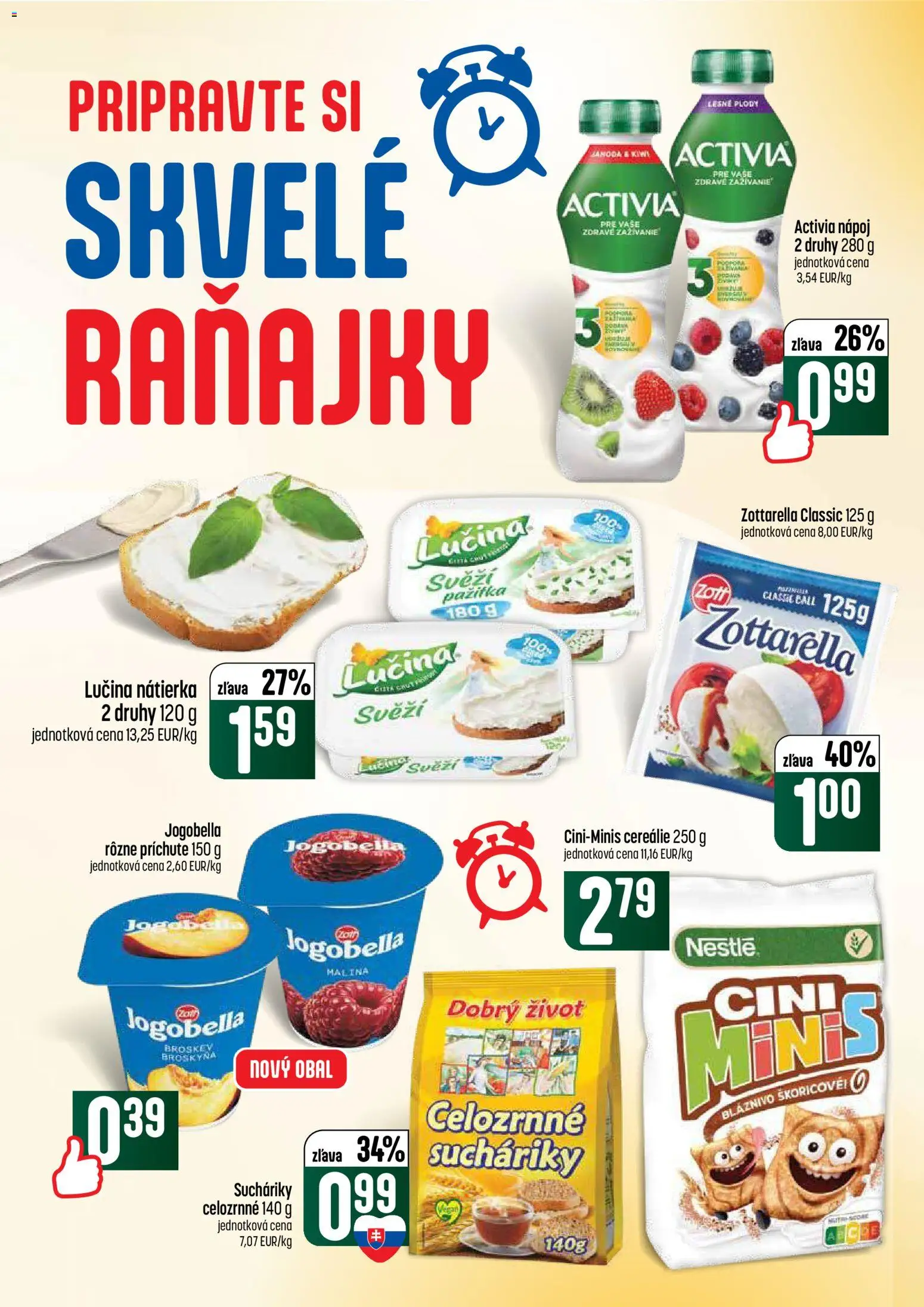 Nové COOP Jednota akcie – leták je platný od 18.06.2026 | Strana: 30 | Produkty: Pažítka, Cini Minis, Cereálie, Kiwi