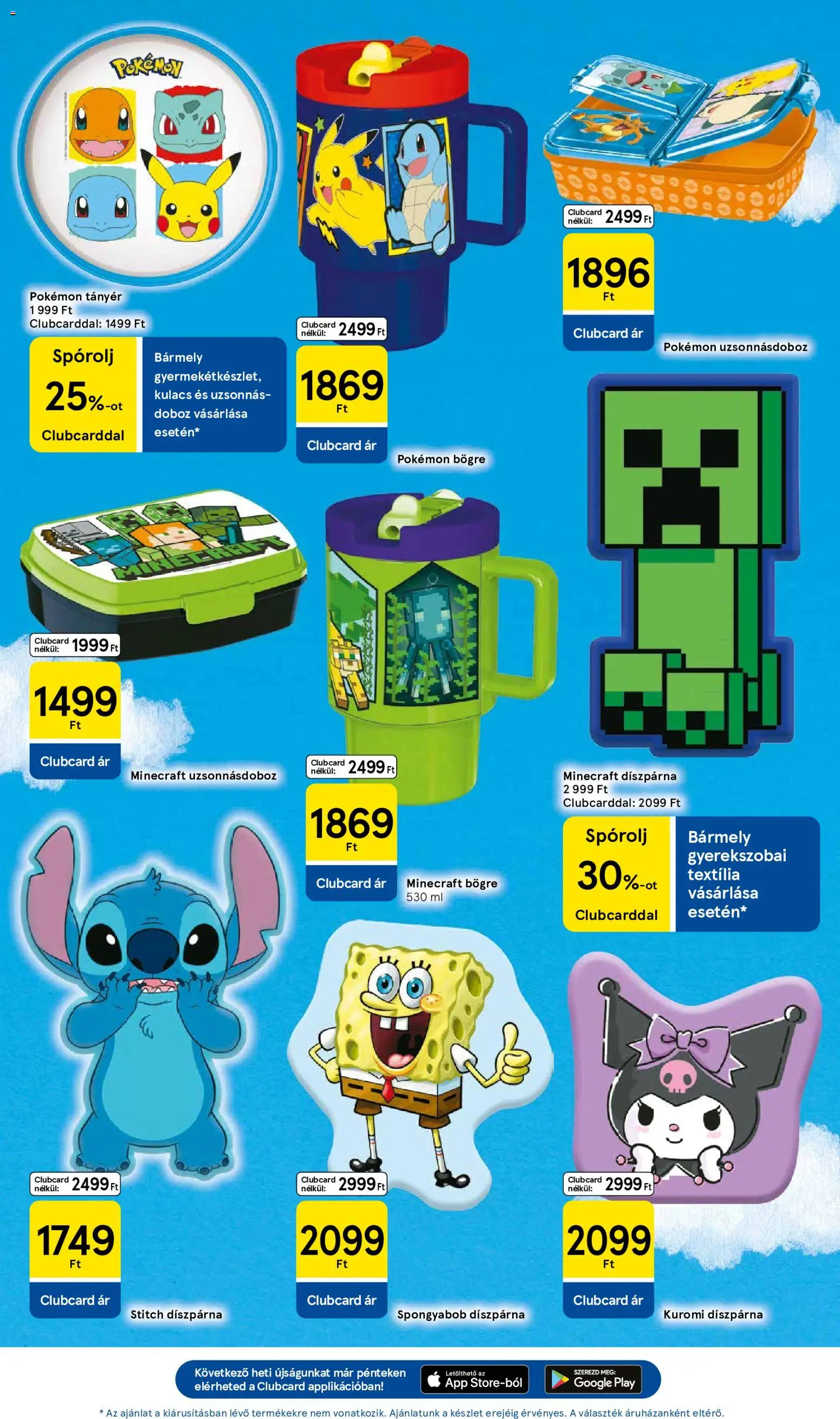 Tesco akciós ujság - amely érvényes a következő dátumtól: 28.05.2026 | Oldal: 15 | Termékek: Bögre, Kulacs, Tányér, Díszpárna
