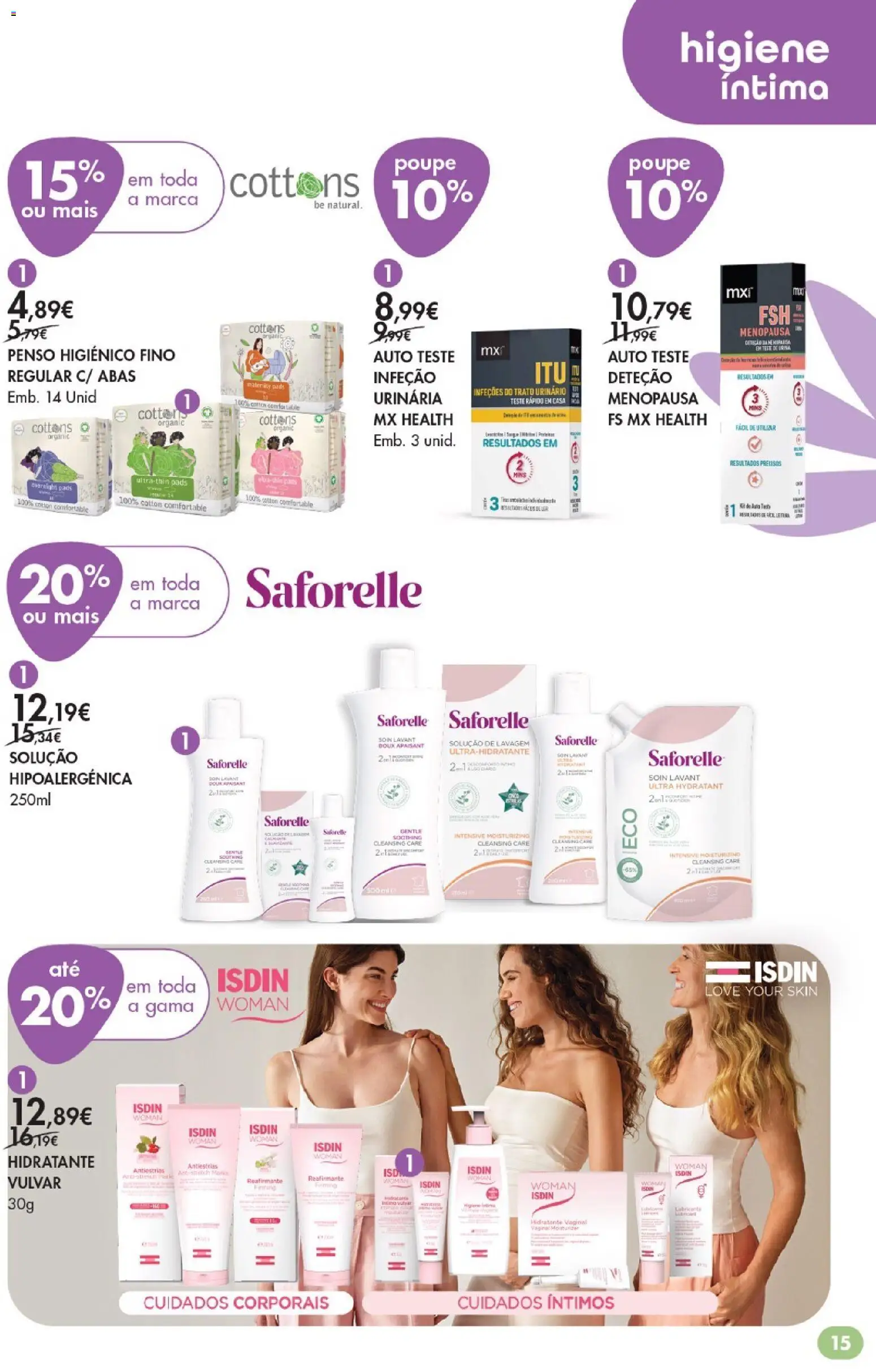 Pingo Doce Bem Estar Regresso à Rotina Lojas │ válido de 25/08/2026 | Página: 15 | Produtos: Higiene íntima