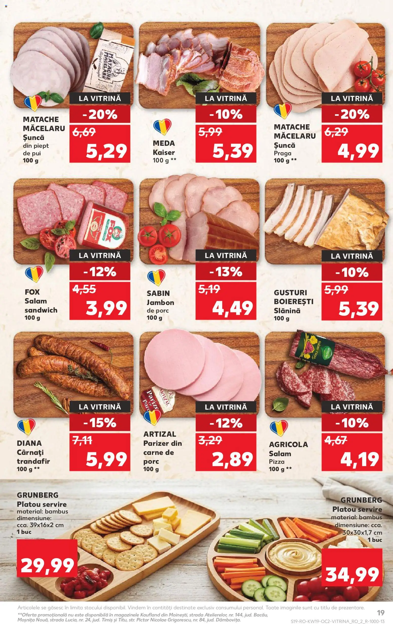 Noul catalog Kaufland – valabil de la 06.05.2026 | Pagină: 19 | Produse: Trandafir, Salam, Pizza, Carne De Porc