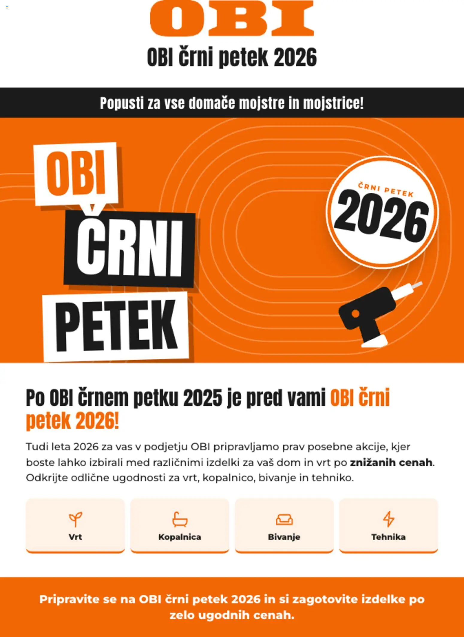 Novi OBI katalog ponudbe – veljaven od 26.10.2026 | Stran: 1 | Izdelki: Med