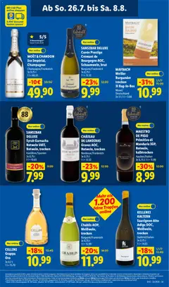 Náhled letáku Lidl Německo leták od 03.08.2026 | Strana: 23 | Produkty: Moët, Primitivo, Deluxe, Moët & Chandon
