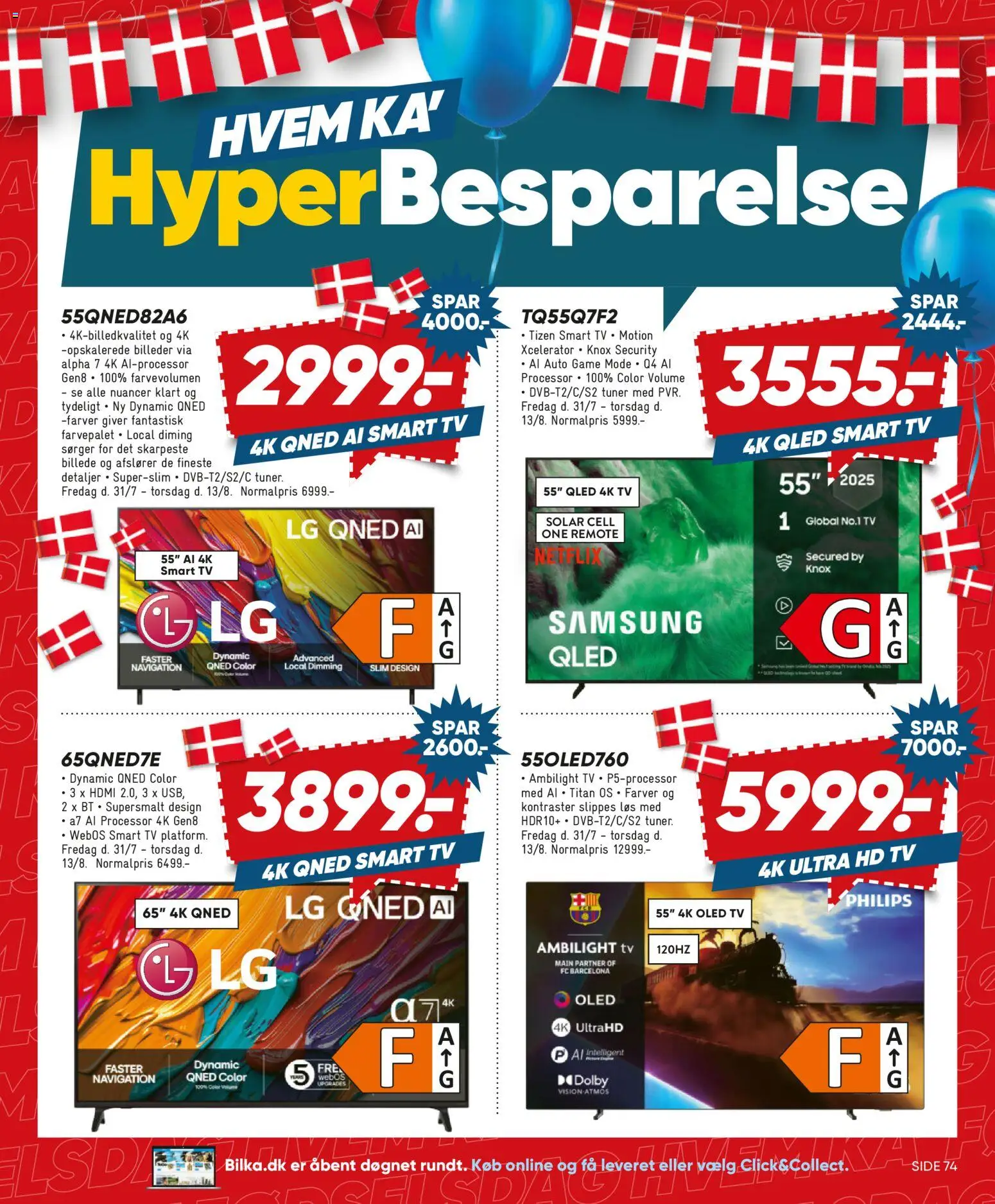 Bilka tilbudsavis – gyldig fra 07/08/2026 | Side: 7 | Produkter: Processor, Smart TV, TV, Navigation
