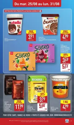 Aldi - Prévisualisation de POT DE GLACE, Kinder Bueno Pot de glace saveur noisette avec morceaux de biscuits. valide à partir de 25/08/2026 | Page: 11