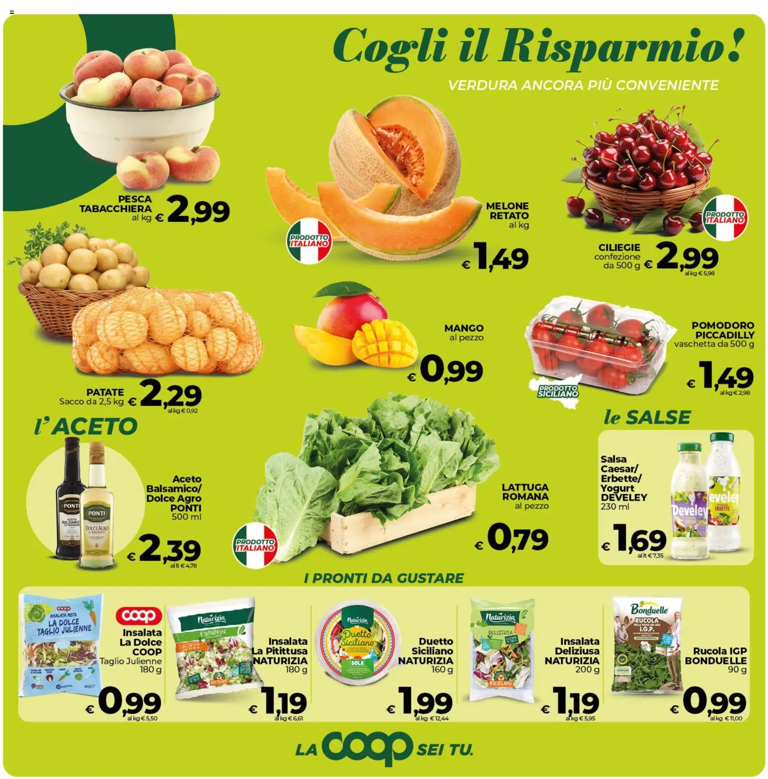 Volantino COOP del 09.06.2026 | Pagina: 11 | Prodotti: Salsa, Pomodoro, Mango, Aceto