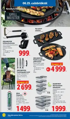 Lidl akciós újság - amely érvényes a következő dátumtól: 2026.06.25. | Oldal: 40 | Termékek: Grill, Kefe
