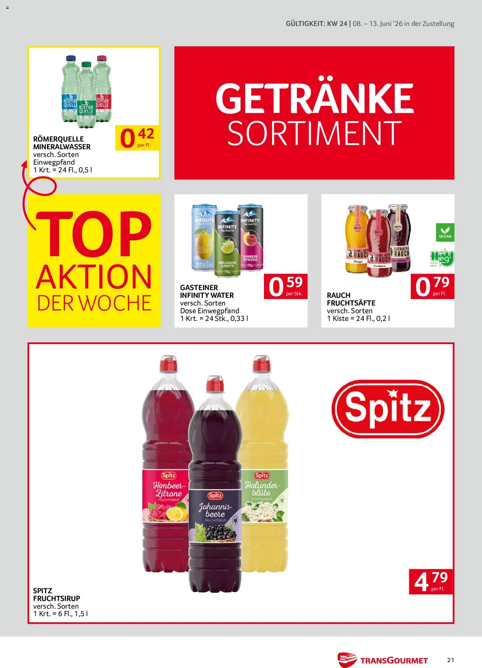 Transgourmet Zustellaktion gültig ab 08.06.2026 | Seite: 21