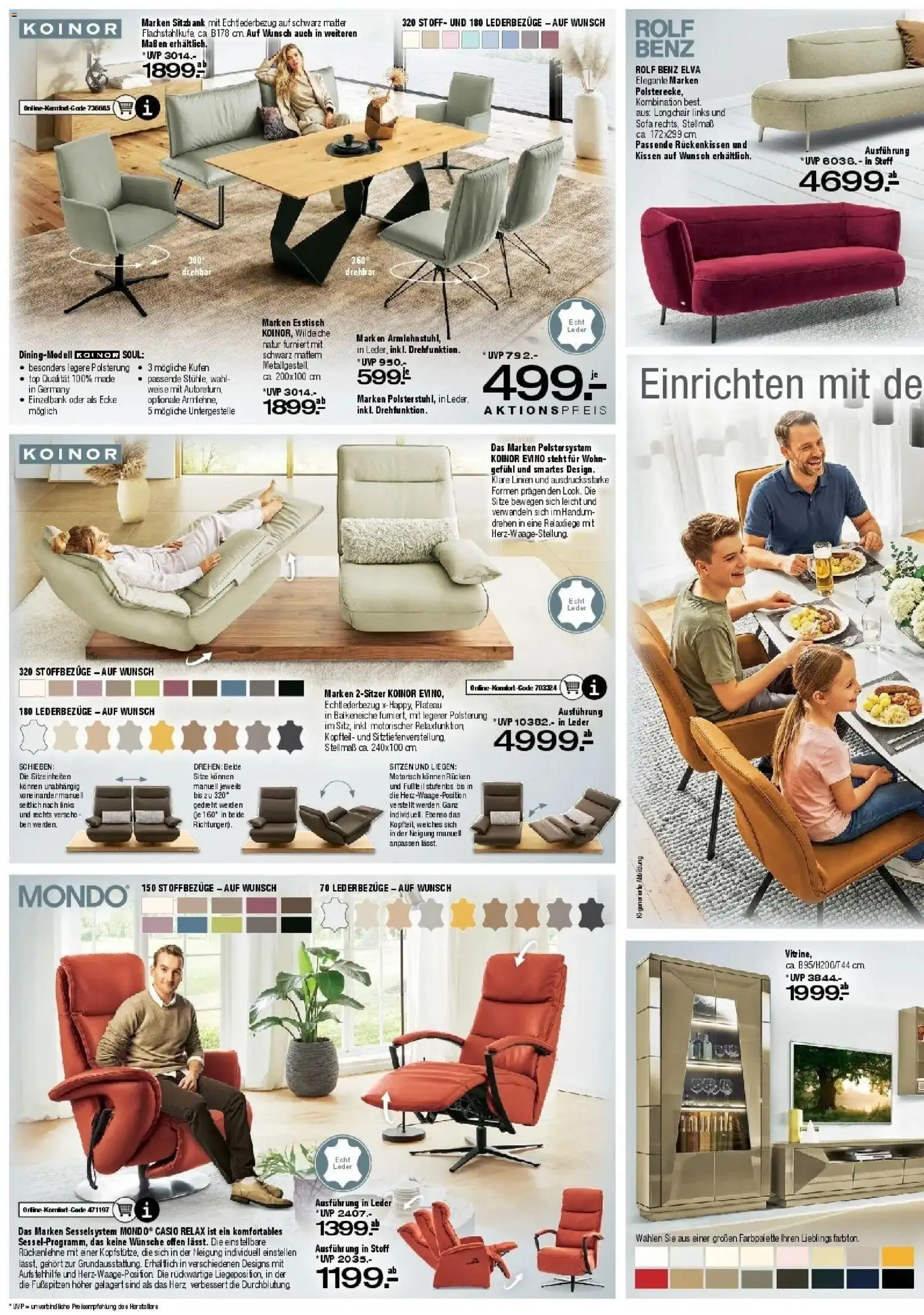 Ostermann - Möbel Ostermann: Neue Möbel wirken Wunder. (ab 19.09.2026) zum Blättern | Seite: 4 | Produkte: Top, Sitzbank, Kissen, Sofa