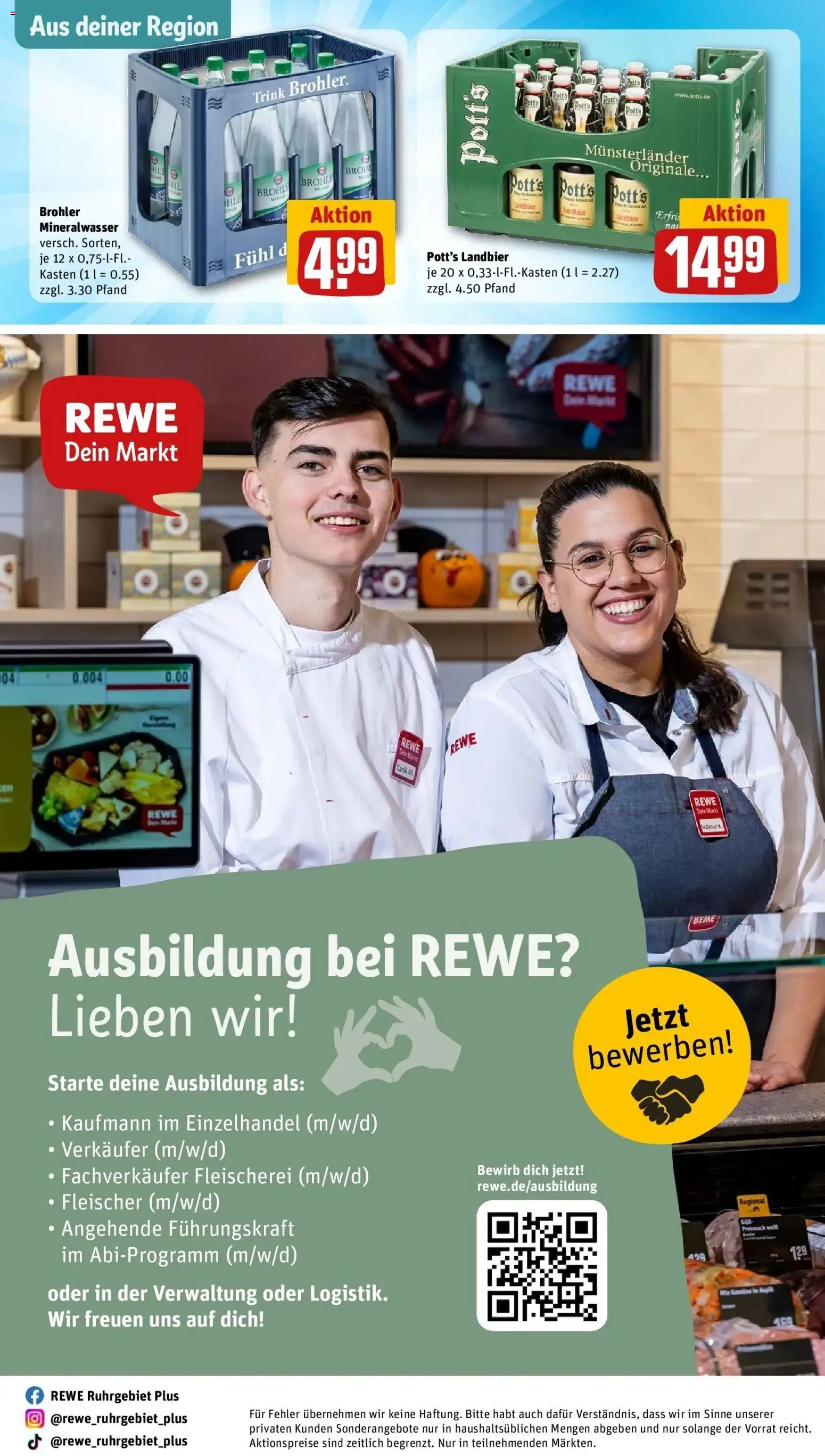 REWE Prospekt ab 28.09.2026 zum Blättern » Angebote | Seite: 39 | Produkte: Bier, Mineralwasser