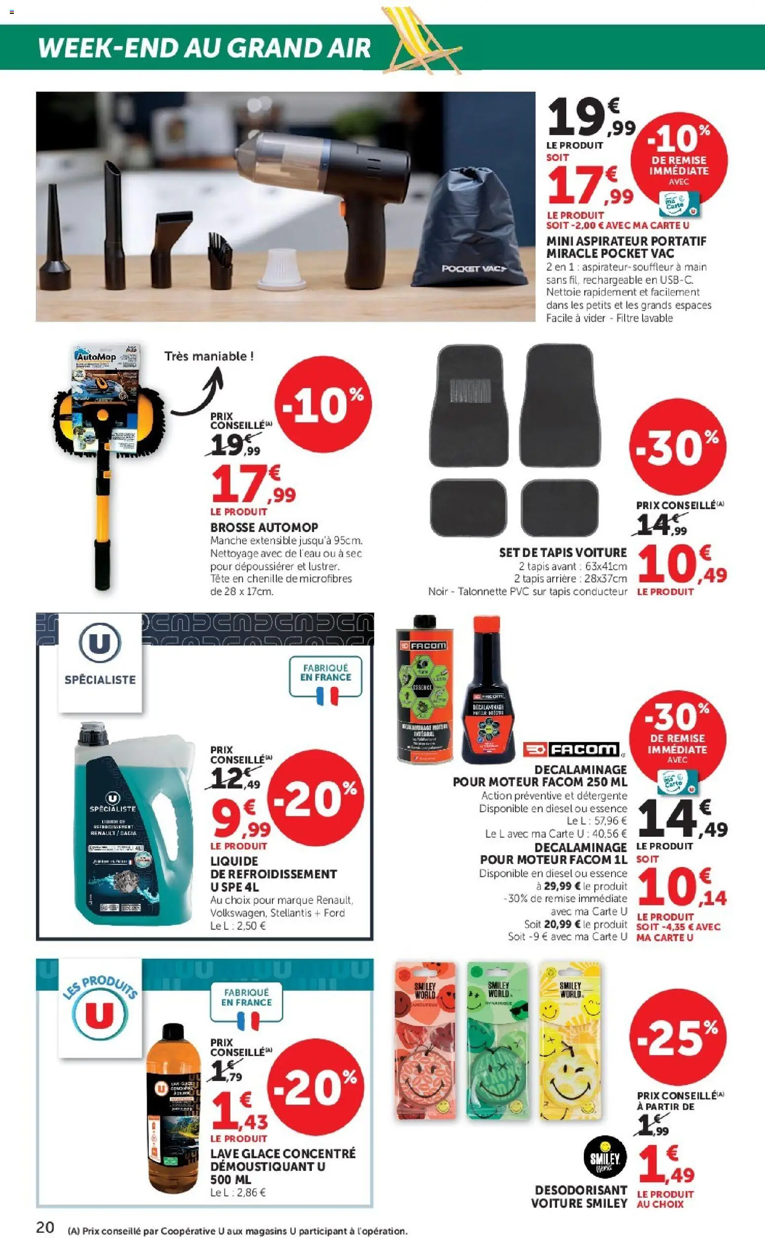 {H1} | Page: 20 | Produits: Filtre, Désodorisant, Brosse, Tapis