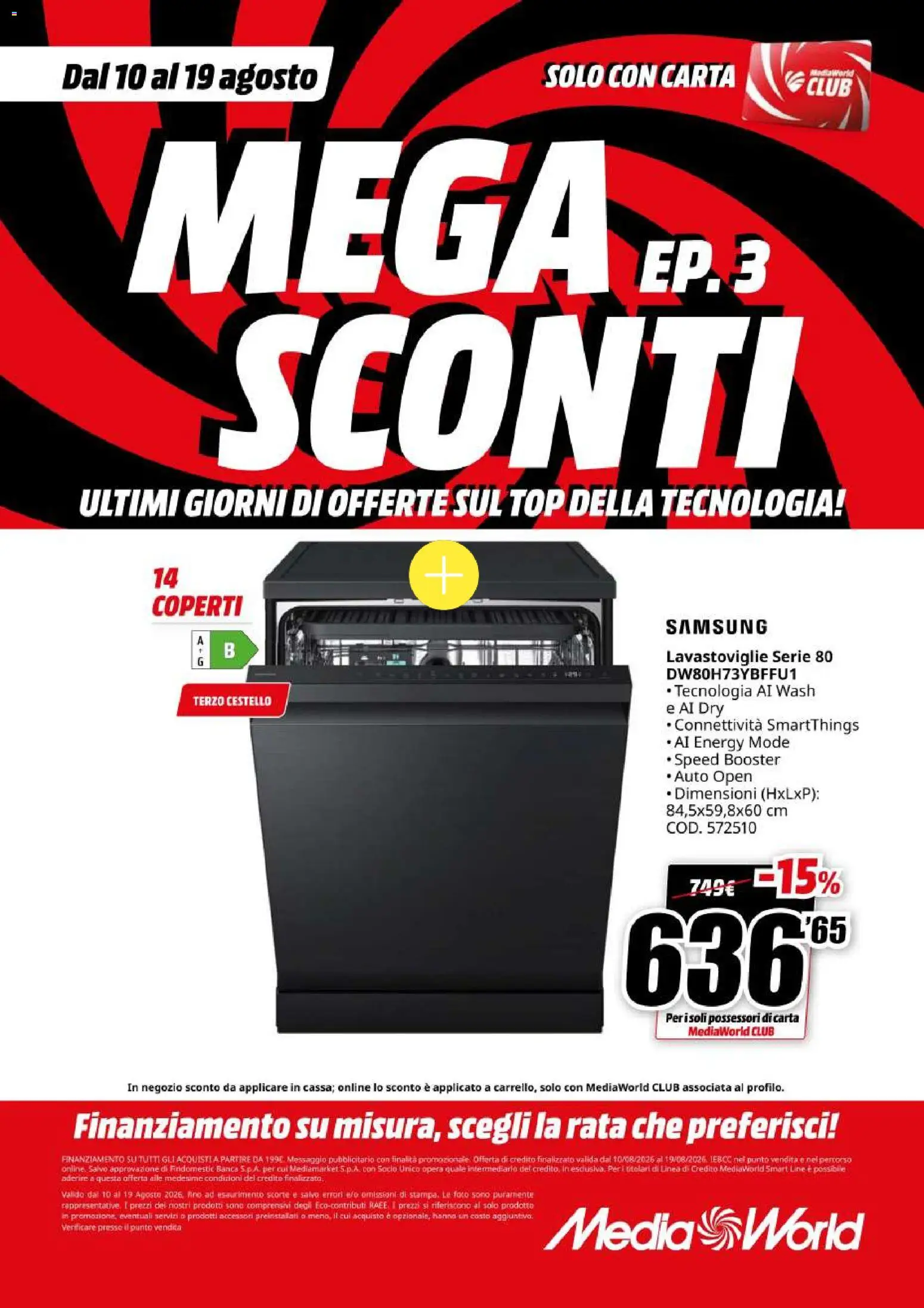 Volantino Media World del 10/08/2026 | Pagina: 41