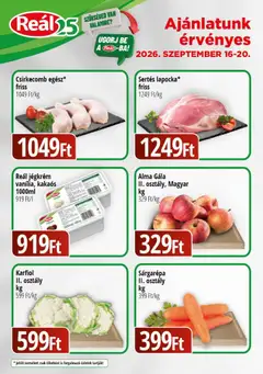 Reál Bevásárló hétvége - Kisalföld - amely érvényes a következő dátumtól: 2026.09.16.
