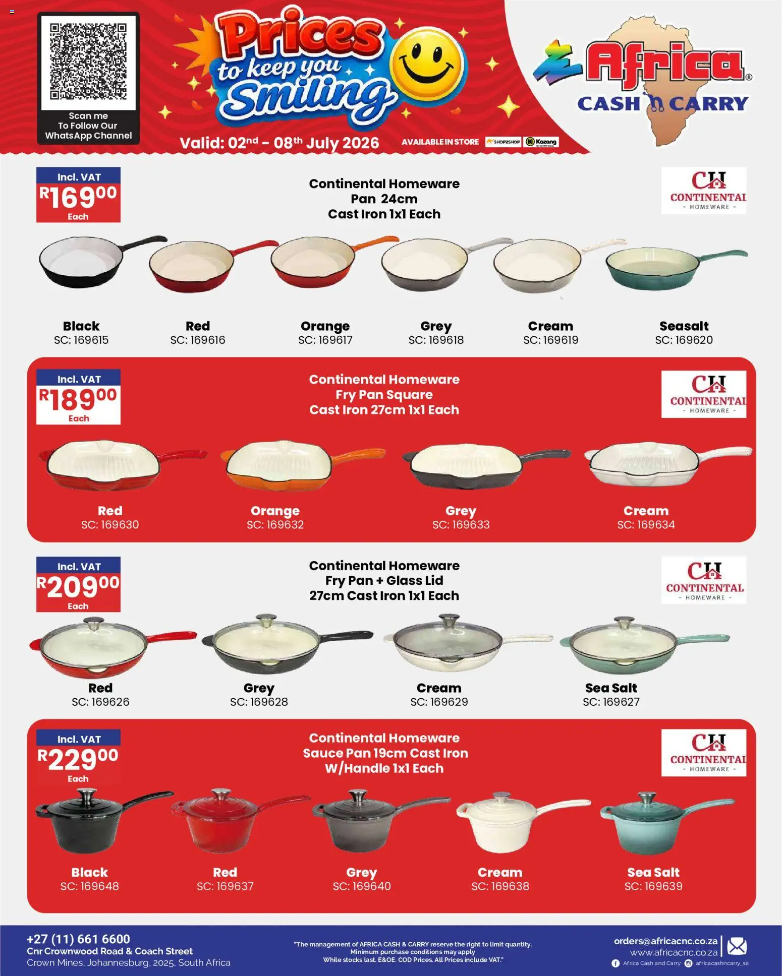 New Africa Cash & Carry catalogue – valid from 02/07/2026 | Page: 43 | Products: Iron, Cream, Sauce, Salt