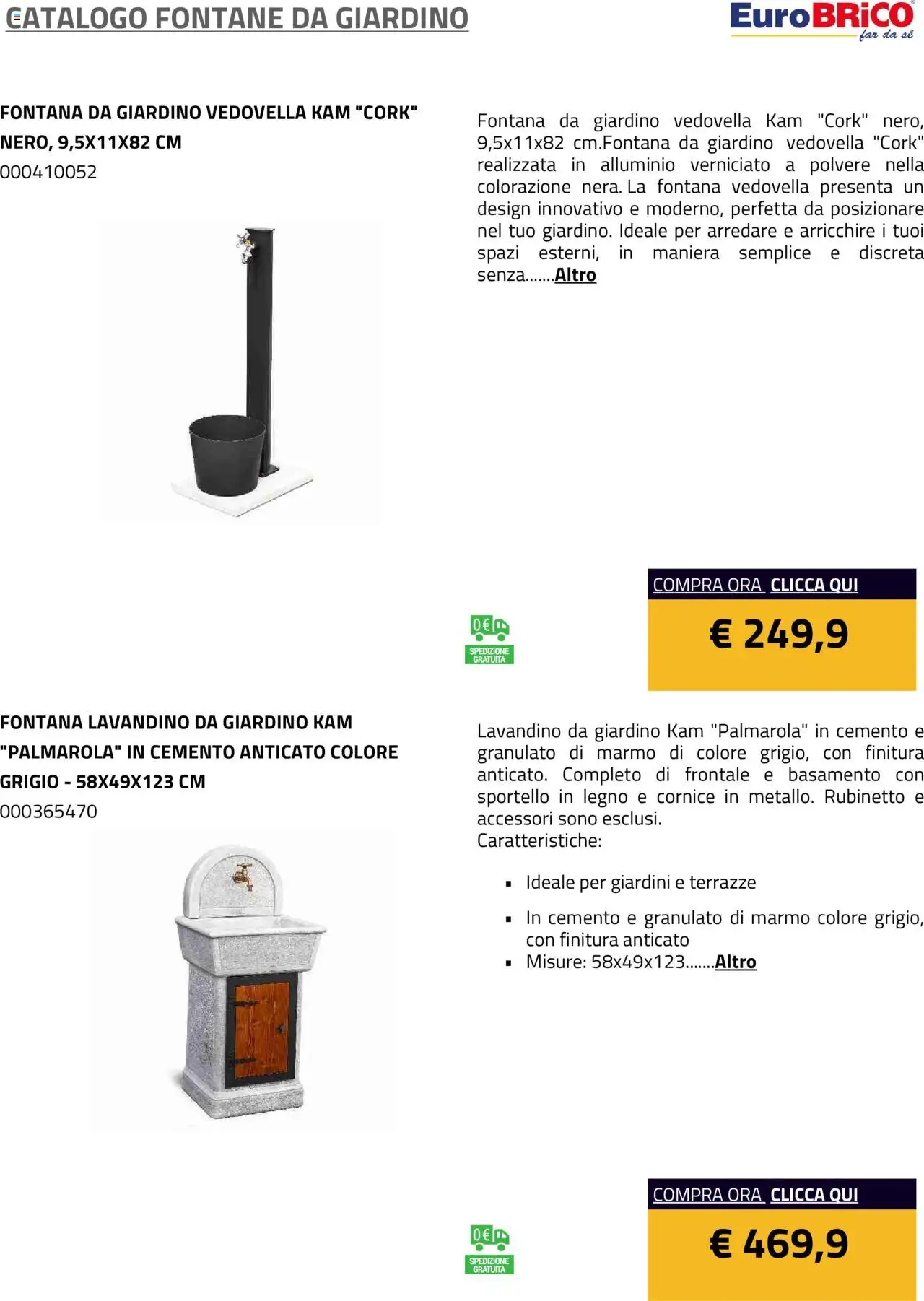 Volantino Eurobrico del 23.07.2025 | Pagina: 23 | Prodotti: Alluminio, Lavandino