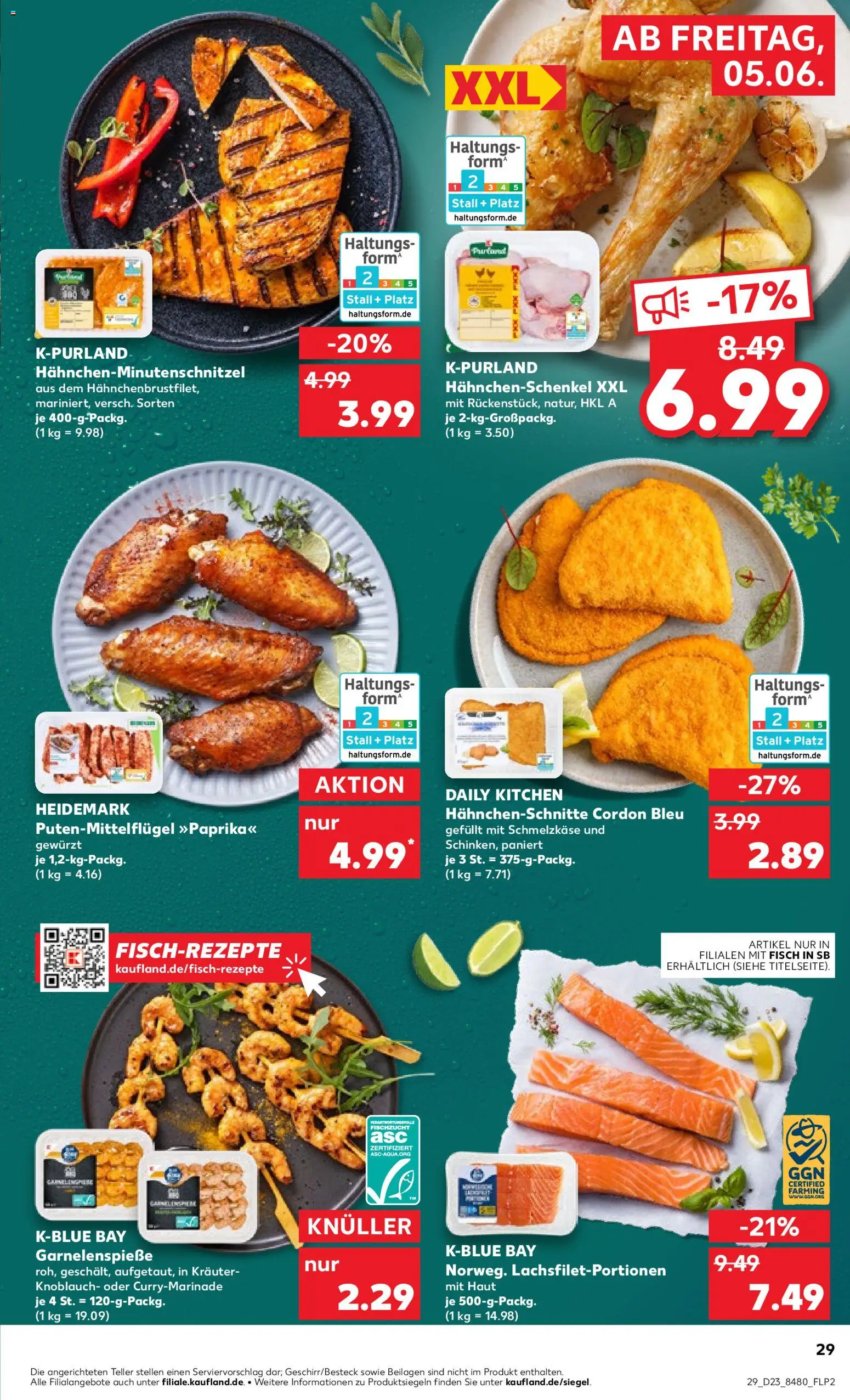 Kaufland Prospekt Stuttgart – gültig ab 04.06.2026 | Seite: 29 | Produkte: Hahnchenschenkel, Fisch, Knoblauch