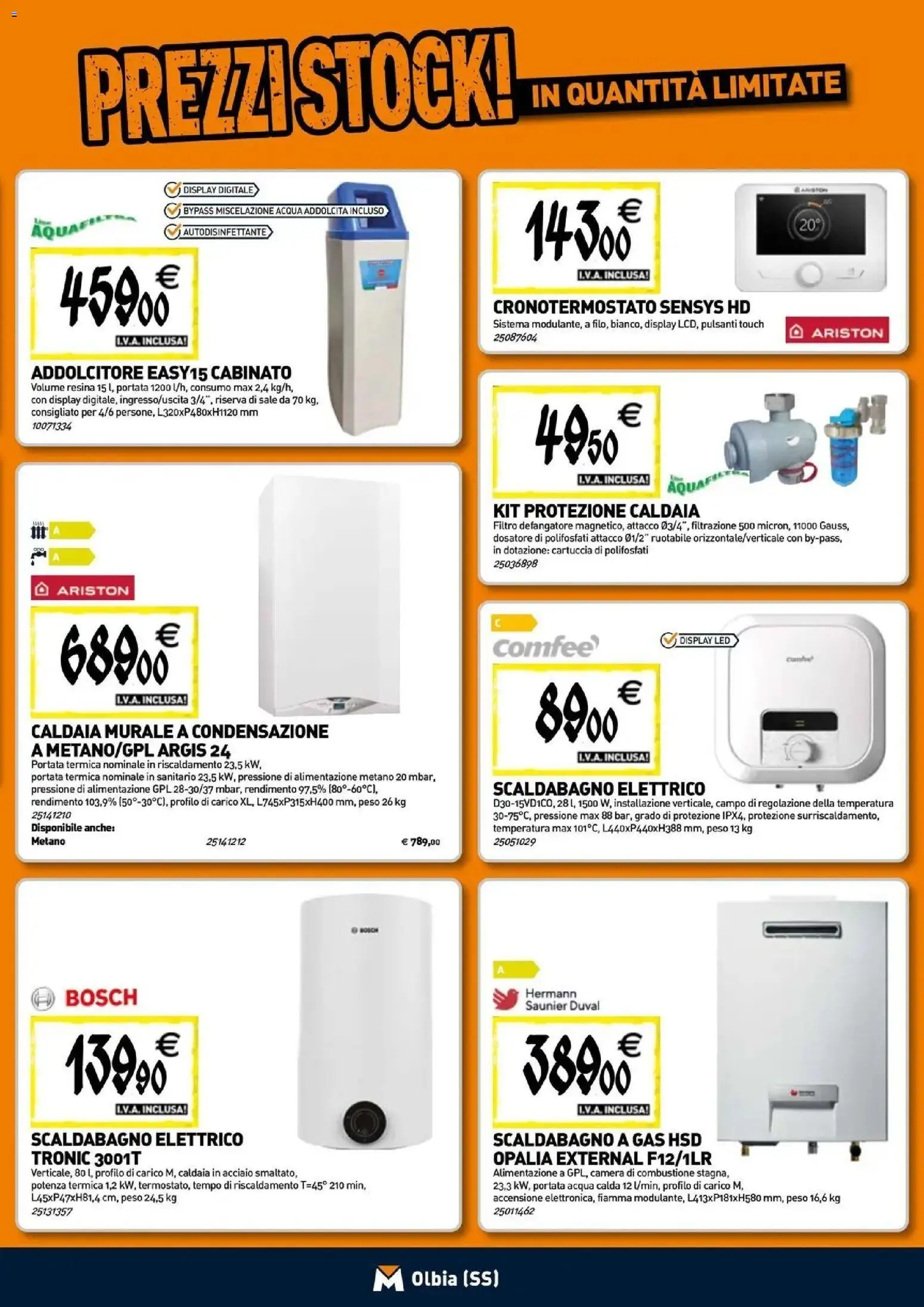 Nuovo TECNOMAT catalogo Olbia dal 24/09/2026 > offerte anteprima 🛍️ | Pagina: 7 | Prodotti: Scaldabagno, Caldaia, Acqua, Sale