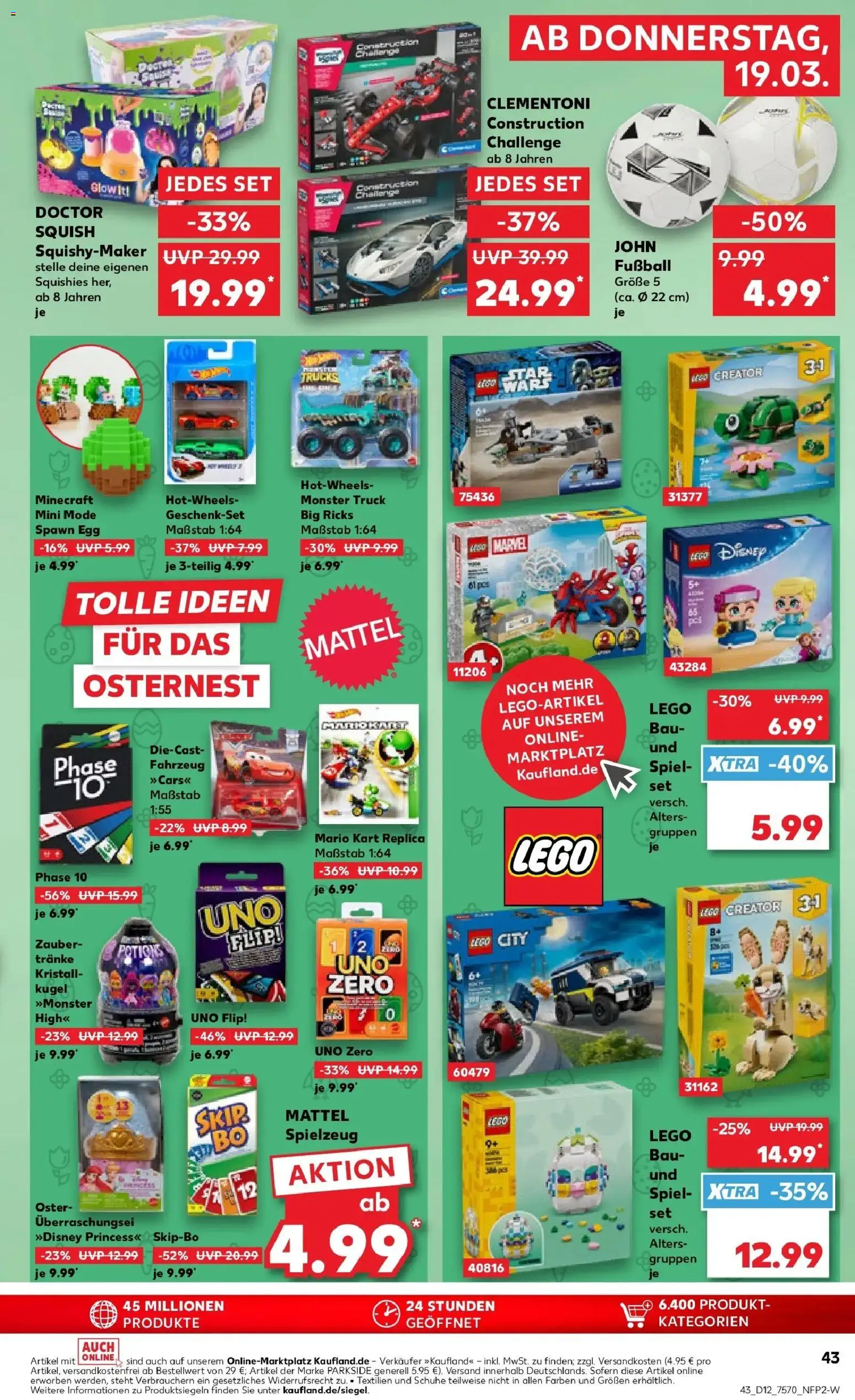 Kaufland Prospekt Alsdorf	 – gültig ab 19.03.2026 | Seite: 43 | Produkte: Spiel, Fußball, Monster, PC