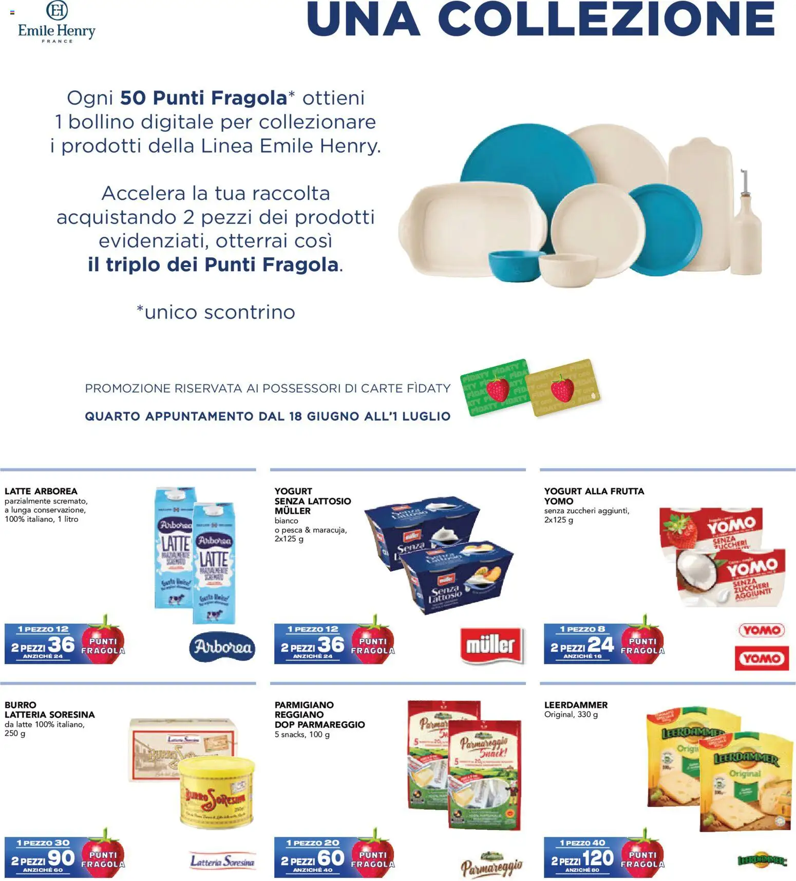 Volantino Esselunga S del 18.06.2026 | Pagina: 6 | Prodotti: Yogurt, Latte, Burro, Parmigiano