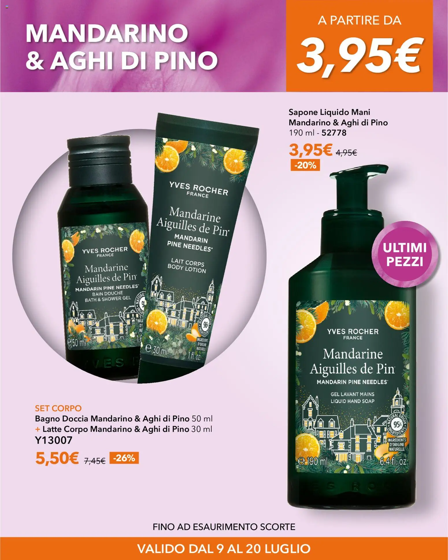 Volantino Yves Rocher del 09/07/2026 | Pagina: 12 | Prodotti: Sapone, Latte, Bagno, Doccia