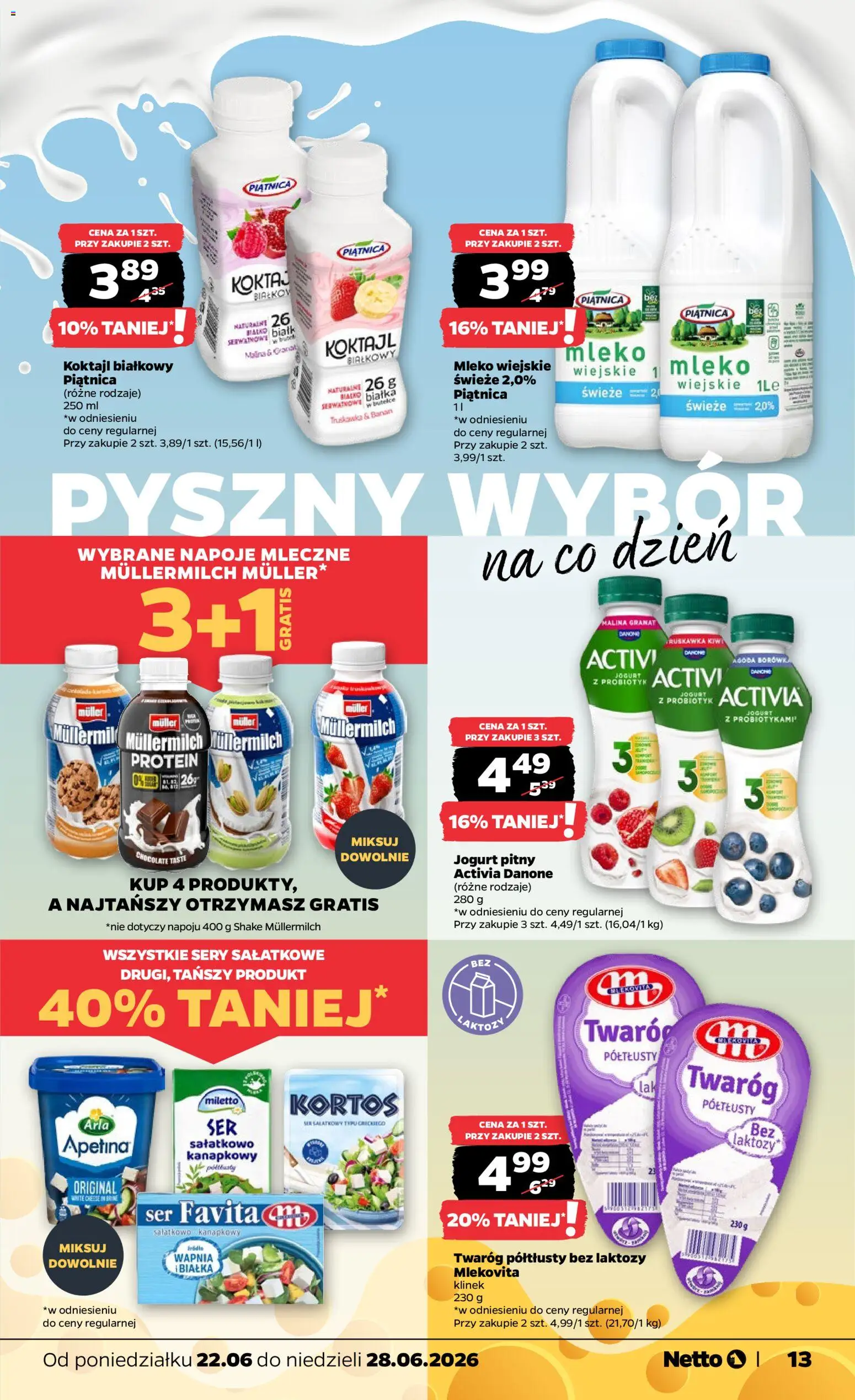 Netto gazetka od poniedziałku spożywcza od 22.06.2026 | Strona: 13