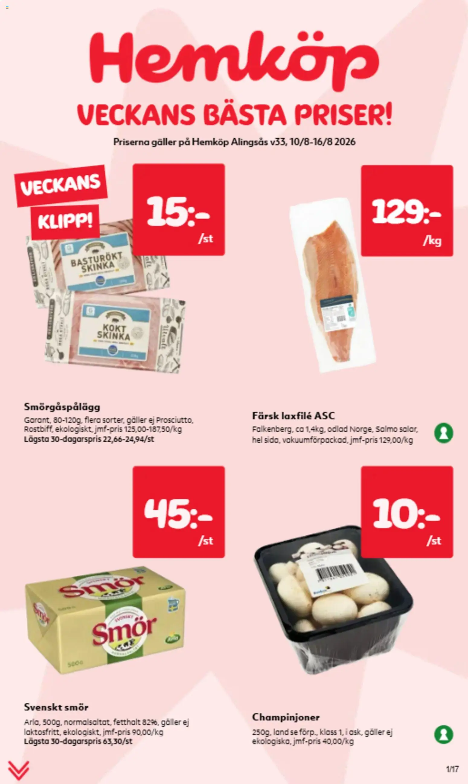 Hemköp reklamblad aktuell från 10/08/2026 | Sida: 1