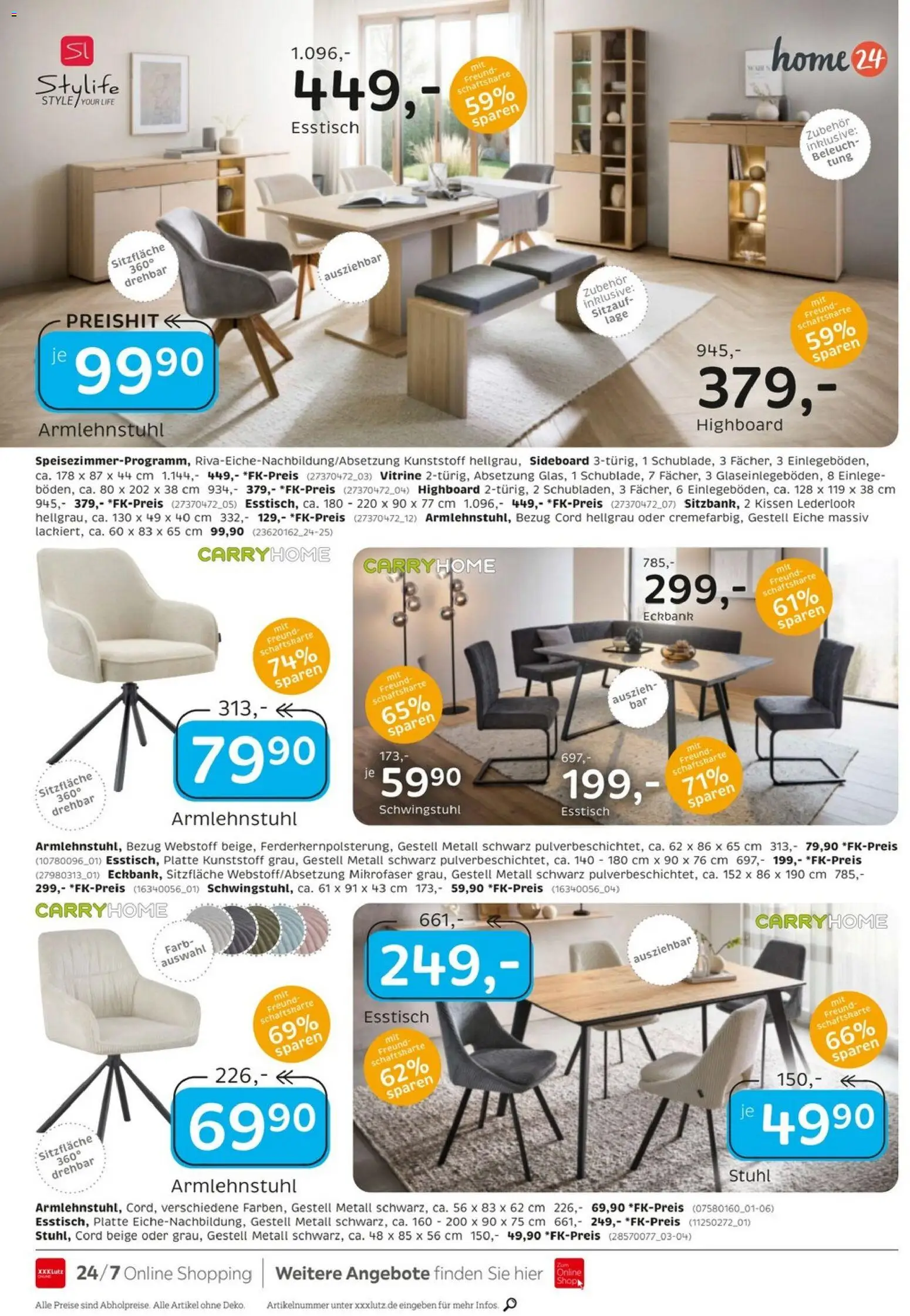 XXXLutz Junges Wohnen – gültig ab 29.08.2026 | Seite: 8 | Produkte: HIghboard, Eckbank, Kissen, Stuhl