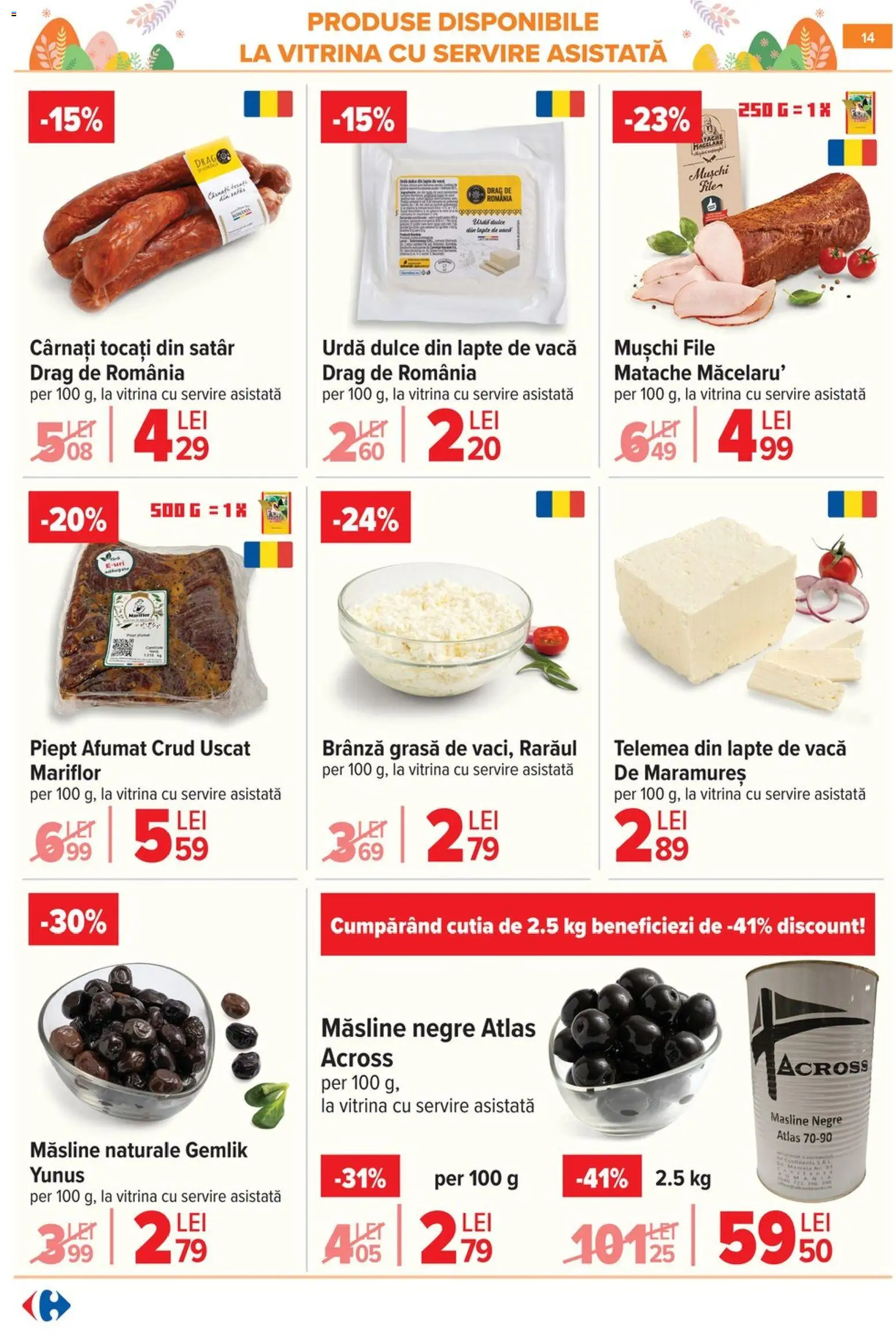 Noul catalog Carrefour – valabil de la 06.04.2026 | Pagină: 16 | Produse: Şerit ödül, Alune, Brânză, Cacao
