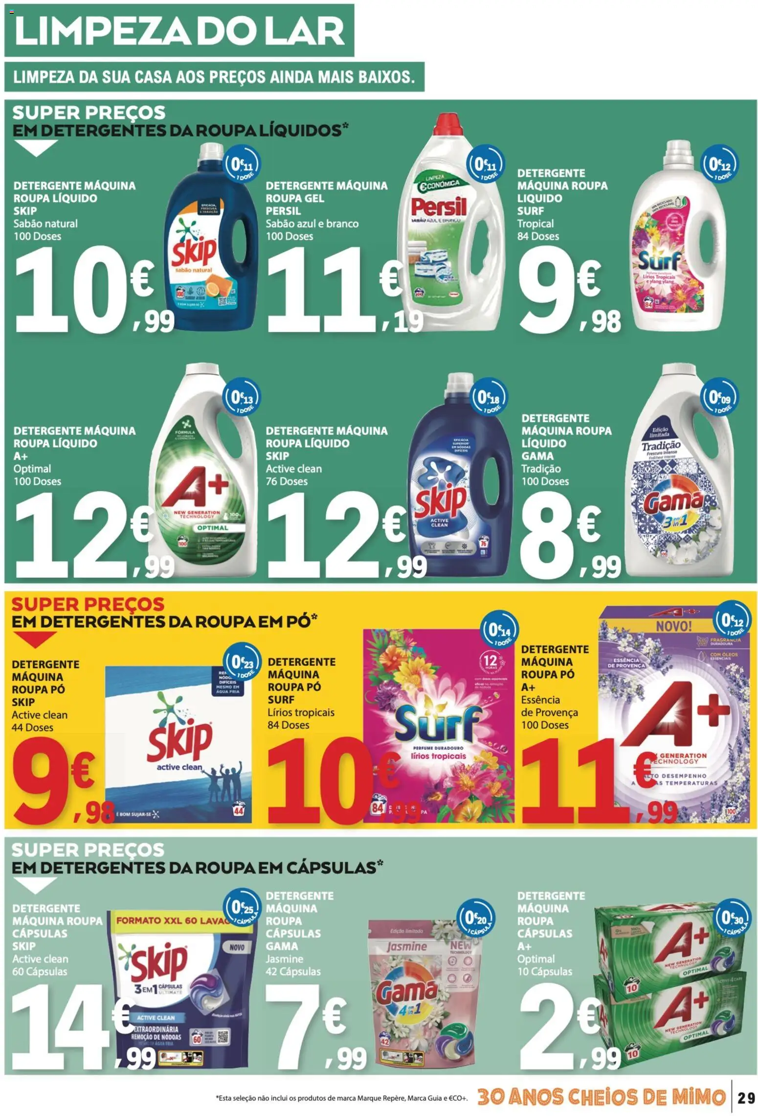 E.Leclerc folheto │ válido de 30.04.2026 | Página: 29 | Produtos: Agua, Fragrância, Persil, Pá