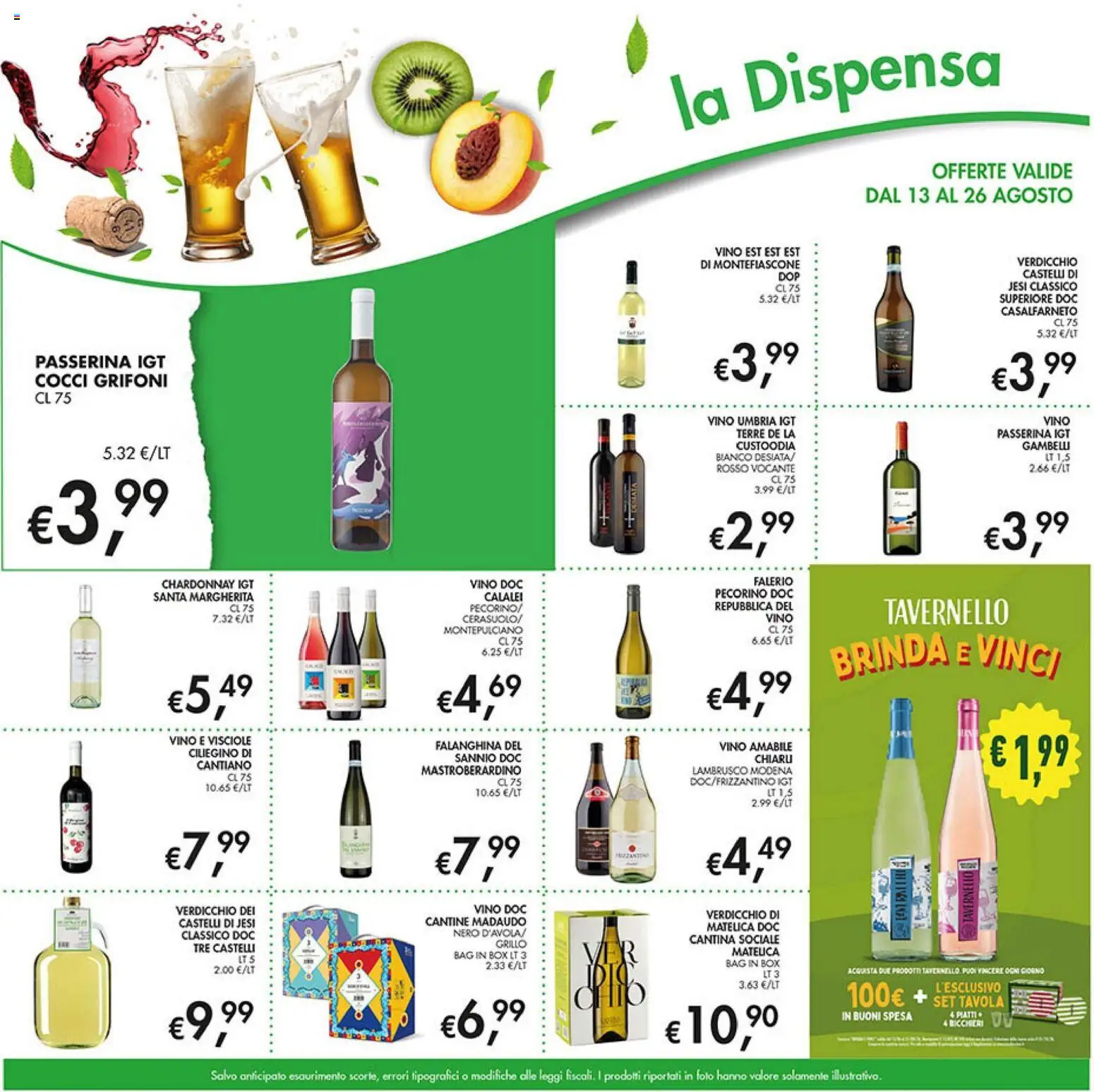 Volantino Coal del 13/08/2026 | Pagina: 13 | Prodotti: Vino, Pecorino, Lambrusco