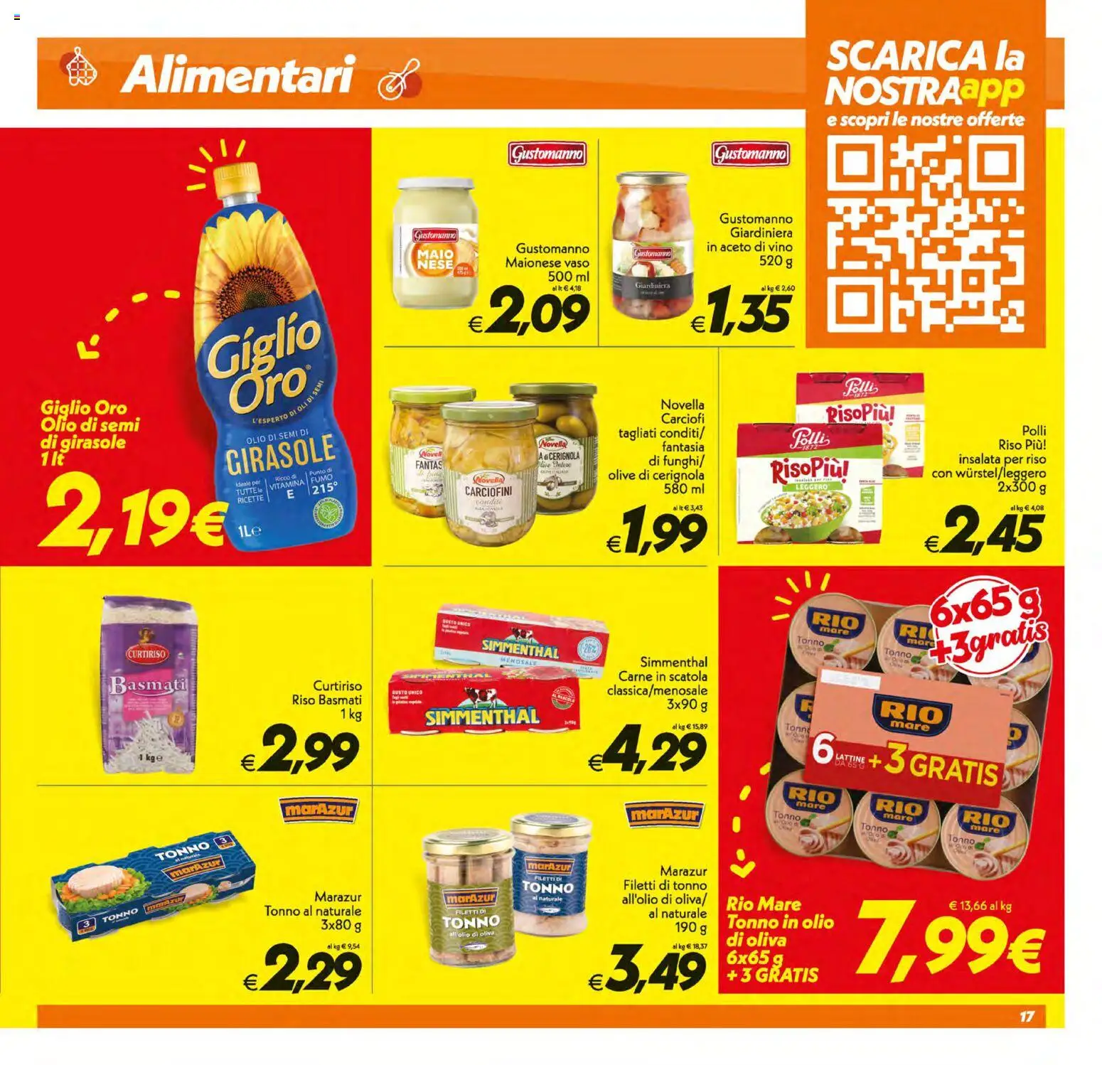 Volantino SuperConveniente del 01/09/2026 | Pagina: 17 | Prodotti: Carne in scatola, Olio, Polli, Vaso