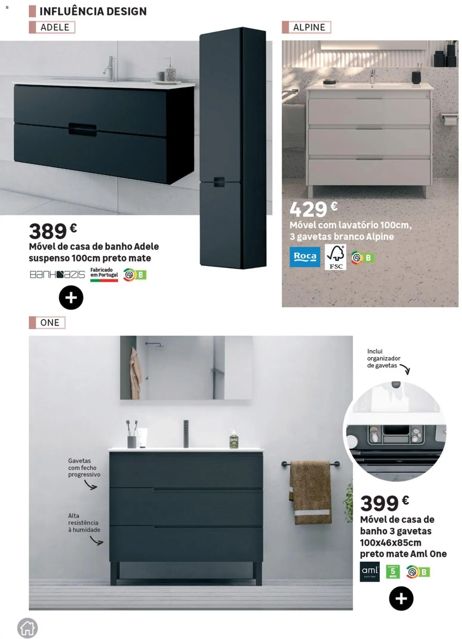 Leroy Merlin Catálogo Casas de Banho │ válido de 28.05.2026 | Página: 28 | Produtos: Lavatório, Casa de banho, Banho, Organizador