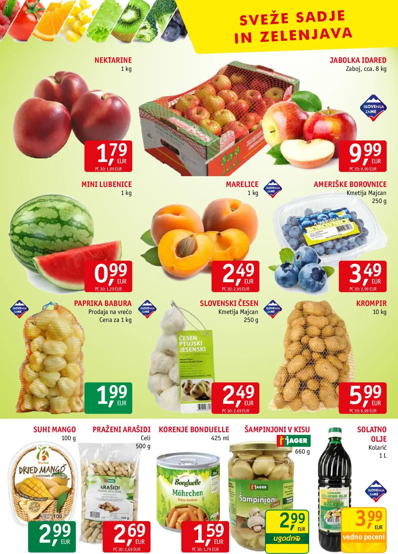 Novi Jager katalog ponudbe – veljaven od 15.07.2026 | Stran: 8 | Izdelki: Paprika, Marelice, Jabolka, Zelenjava