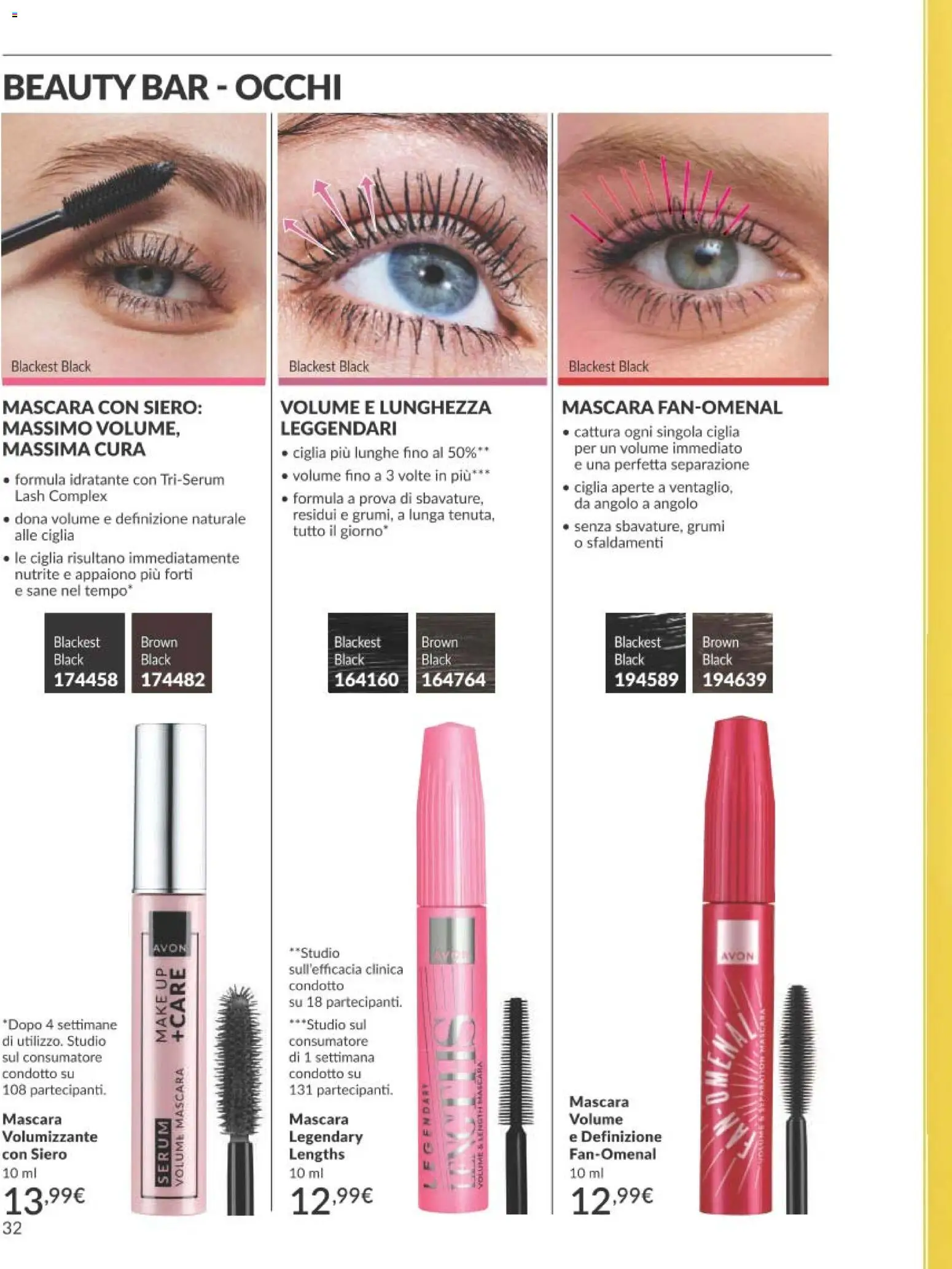 Volantino Avon del 01/08/2026 | Pagina: 32 | Prodotti: Mascara