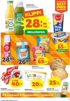 Stora Coop erbjudanden - Förhandsvisning av reklamblad från butik Stora Coop aktuell från 13/07/2026 | Sida: 5 | Produkter: Visp, Räkost, Juice, Mjukost