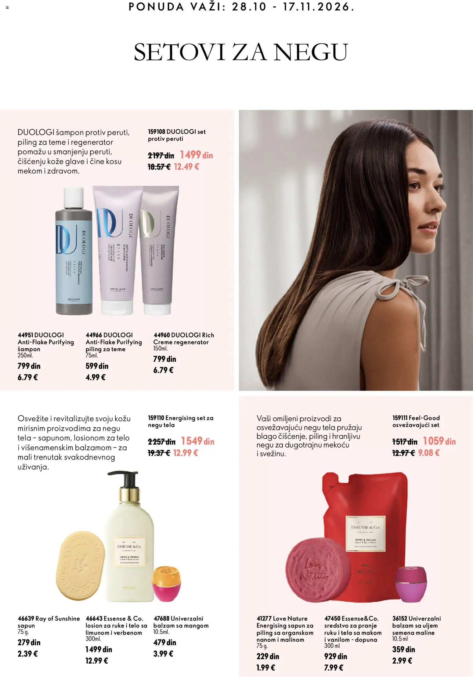 Oriflame katalog - važi od 28.10.2026 | Strana: 8 | Proizvode: Šal, Šampon, Piling, Sapun