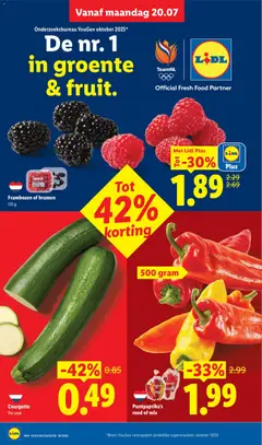 Courgette, Courgette Per stuk - Voorbeeld van een folder van Lidl, geldig van 20-07-2026 | Pagina: 4
