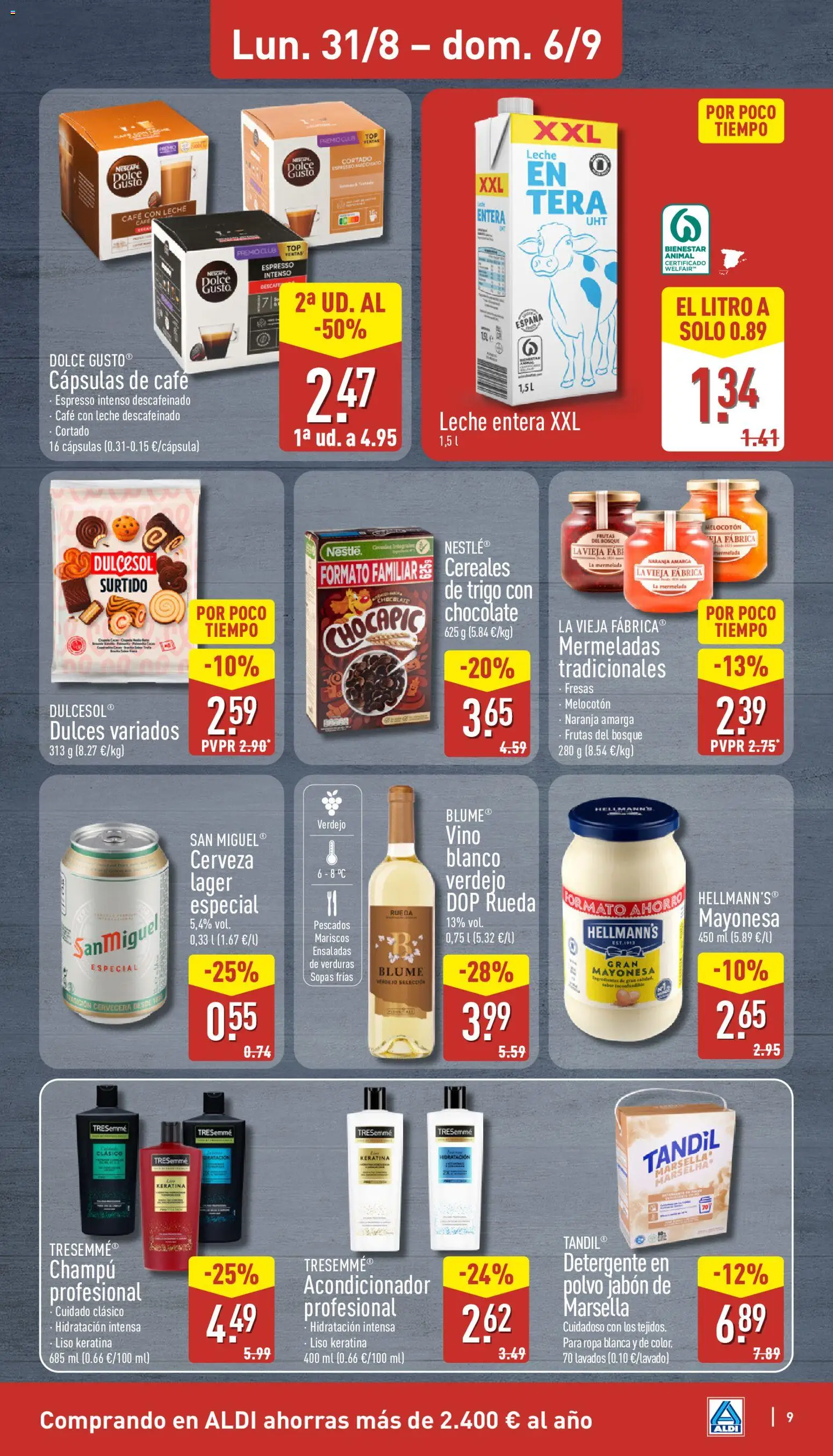 Aldi folleto Baleares │ válido desde el 31/08/2026 | Página: 9 | Productos: Polvo, Acondicionador, Detergente, Fresas