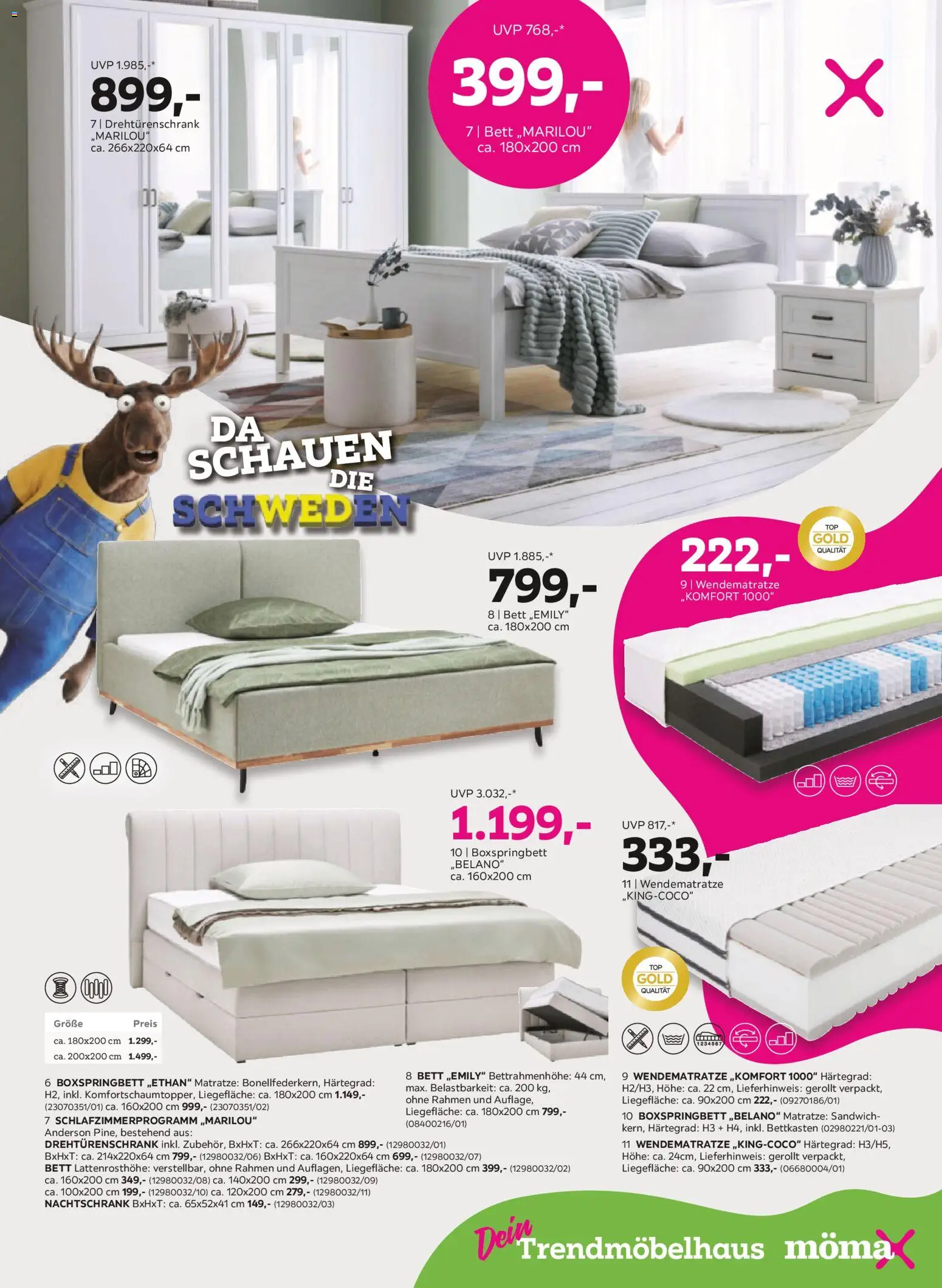 Mömax Prospekt aktuell gültig ab 05.05.2026 | Seite: 3 | Produkte: Bett, Matratze