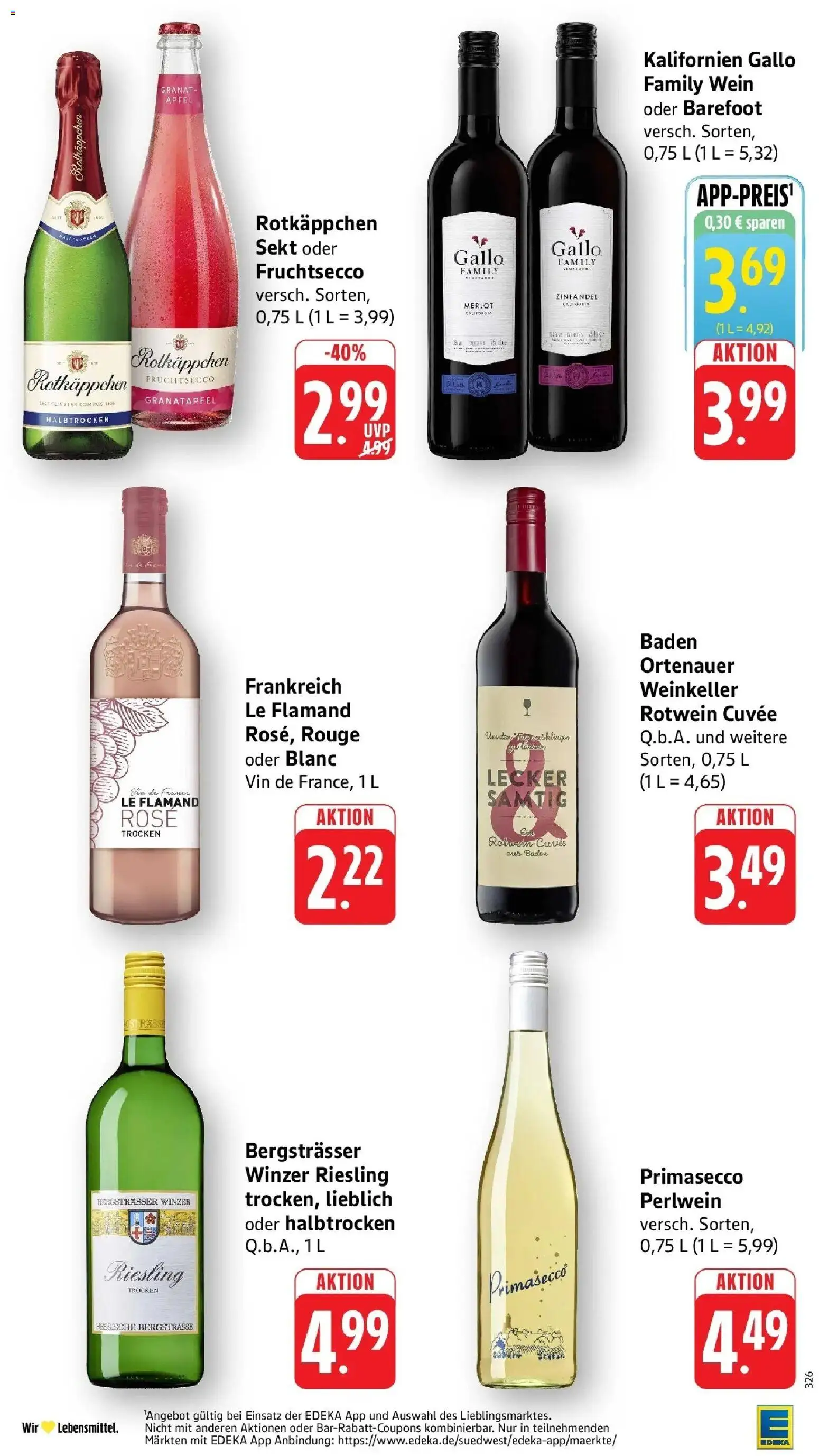 Edeka Prospekt Groß-Zimmern (ab 28.09.2026) » Angebote Online | Seite: 32 | Produkte: Granatapfel, Rotwein, Rotkäppchen, Wein