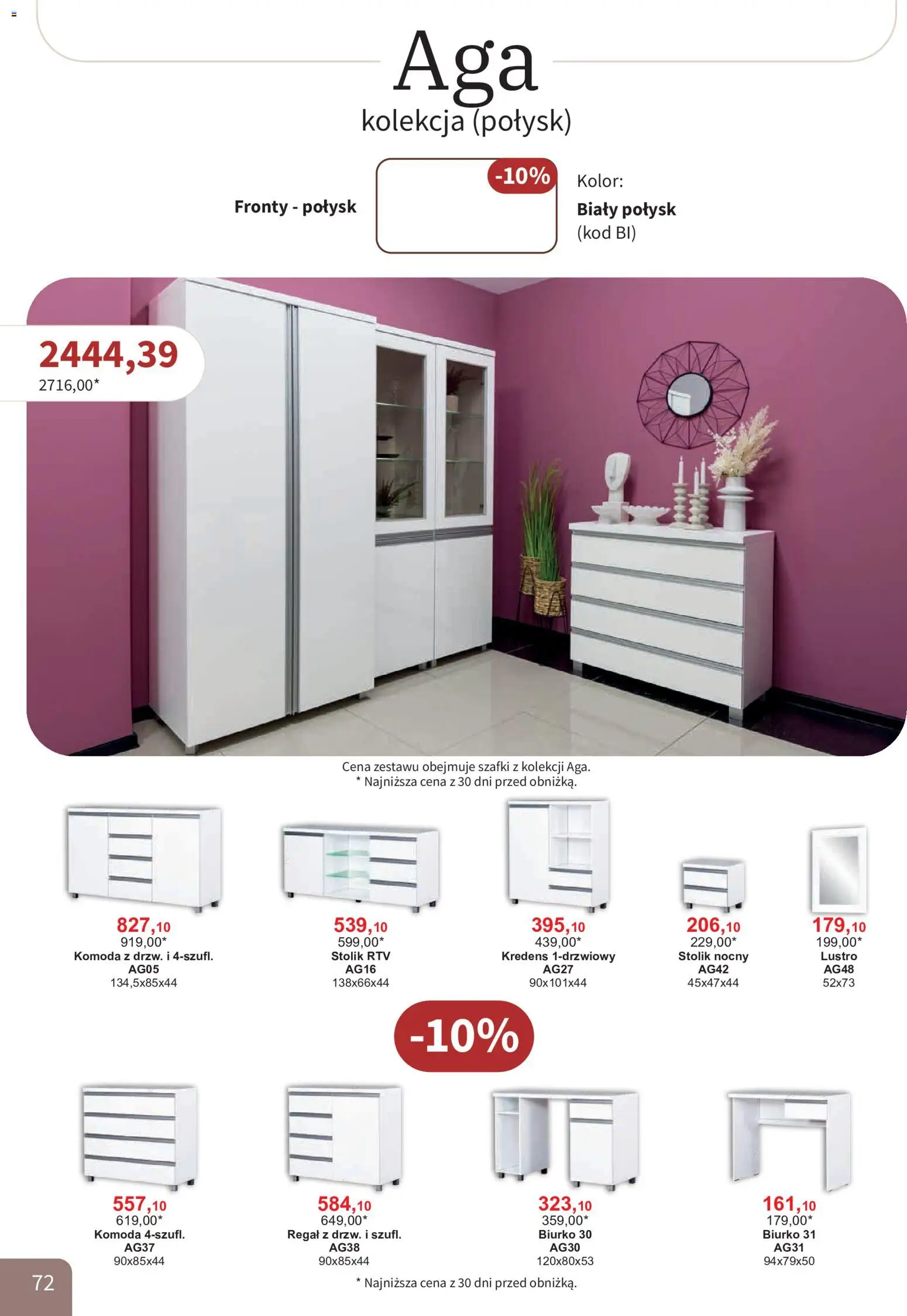 Bodzio Katalog od 01.08.2026 | Strona: 72 | Produkty: Komoda, Kredens, Biurko, Regał