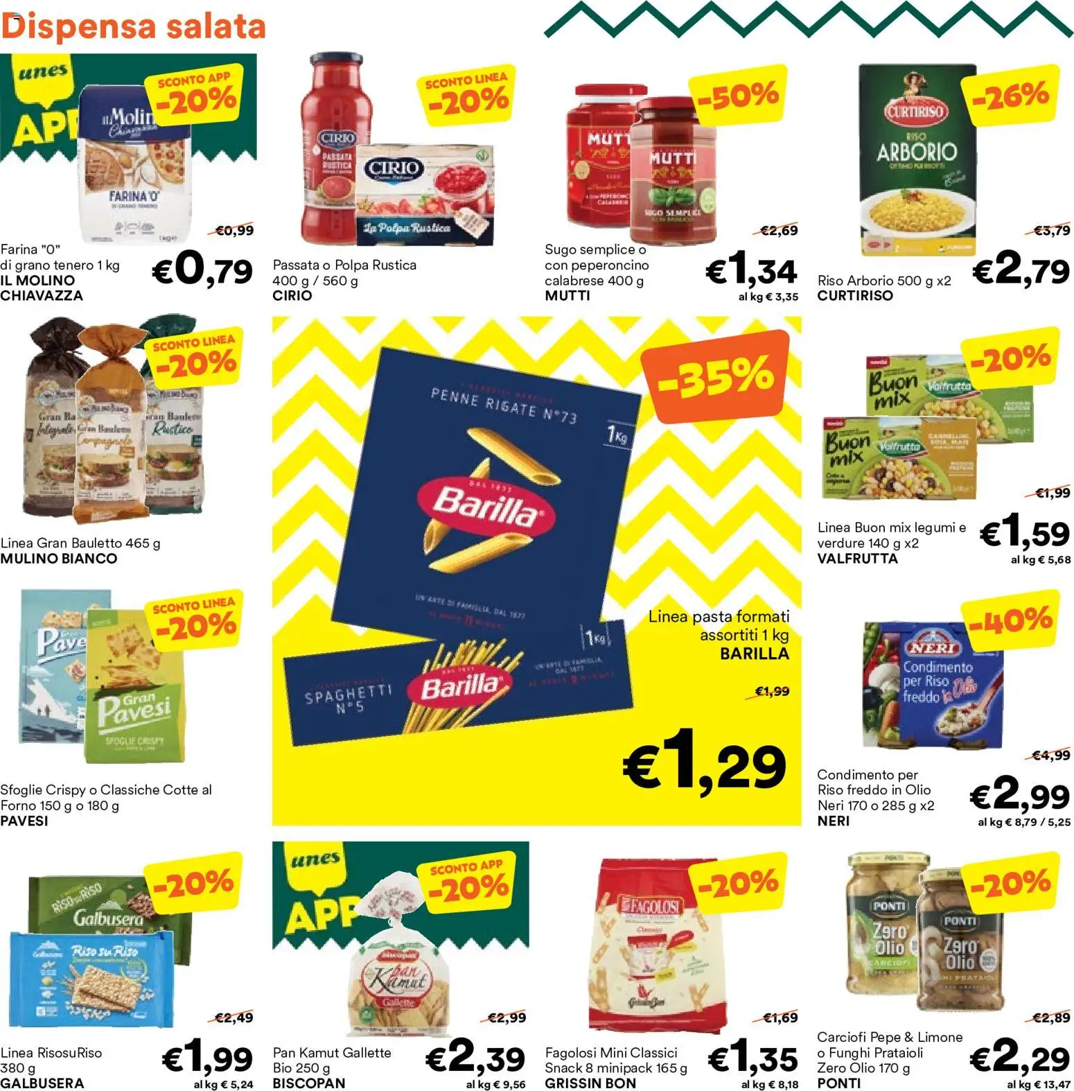 Volantino Unes del 17.06.2026 | Pagina: 16 | Prodotti: Legumi, Verdure, Gallette, Penne