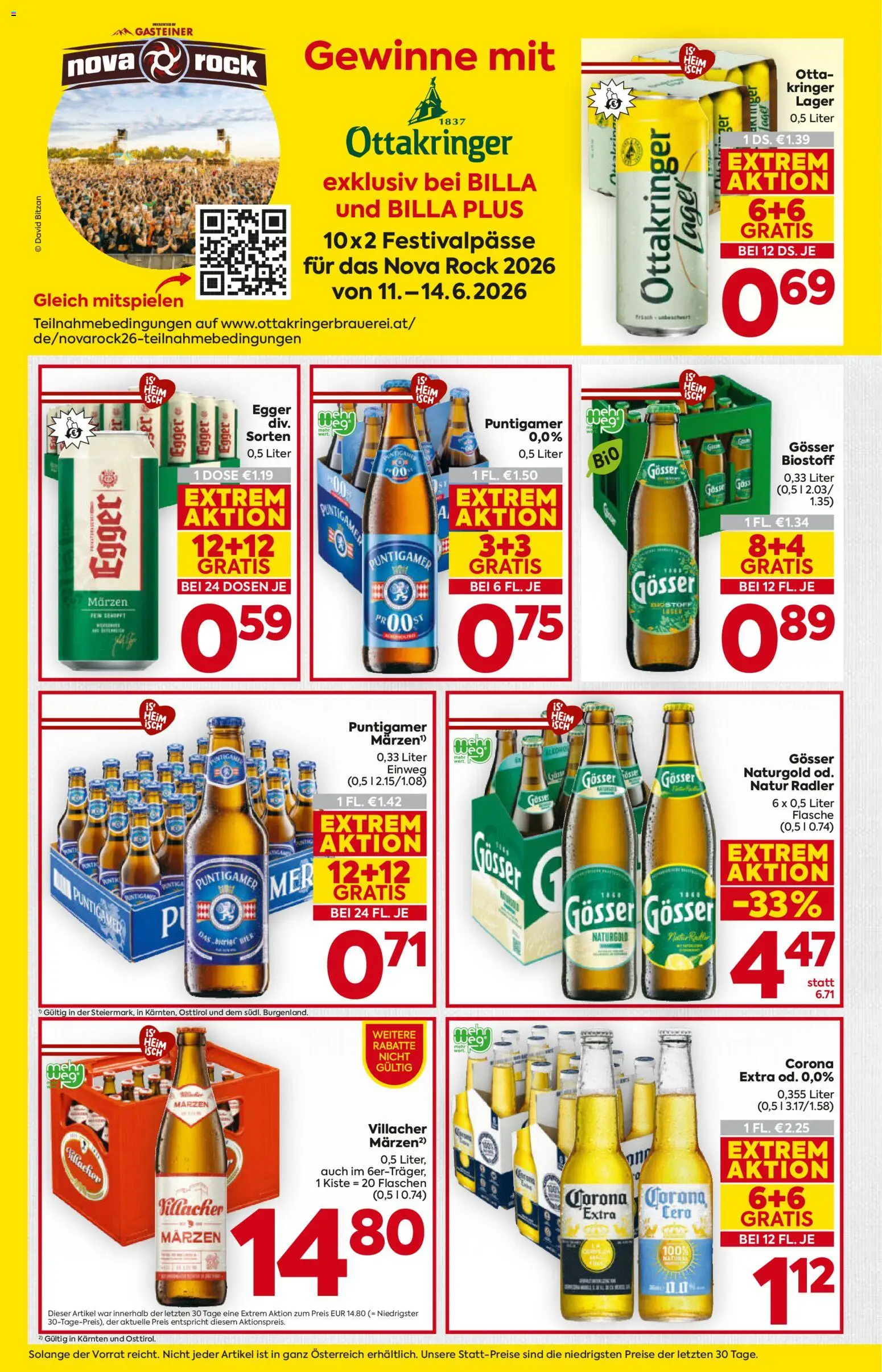 Billa Flugblatt - Kärnten gültig ab 21.05.2026 | Seite: 14 | Produkte: Rock