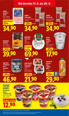 Náhled letáku CHEF SELECT Pomazánka salámová, 150 g, klasik/pikantní, 100 g = 14,60 Kč od 17.09.2026 | Strana: 17
